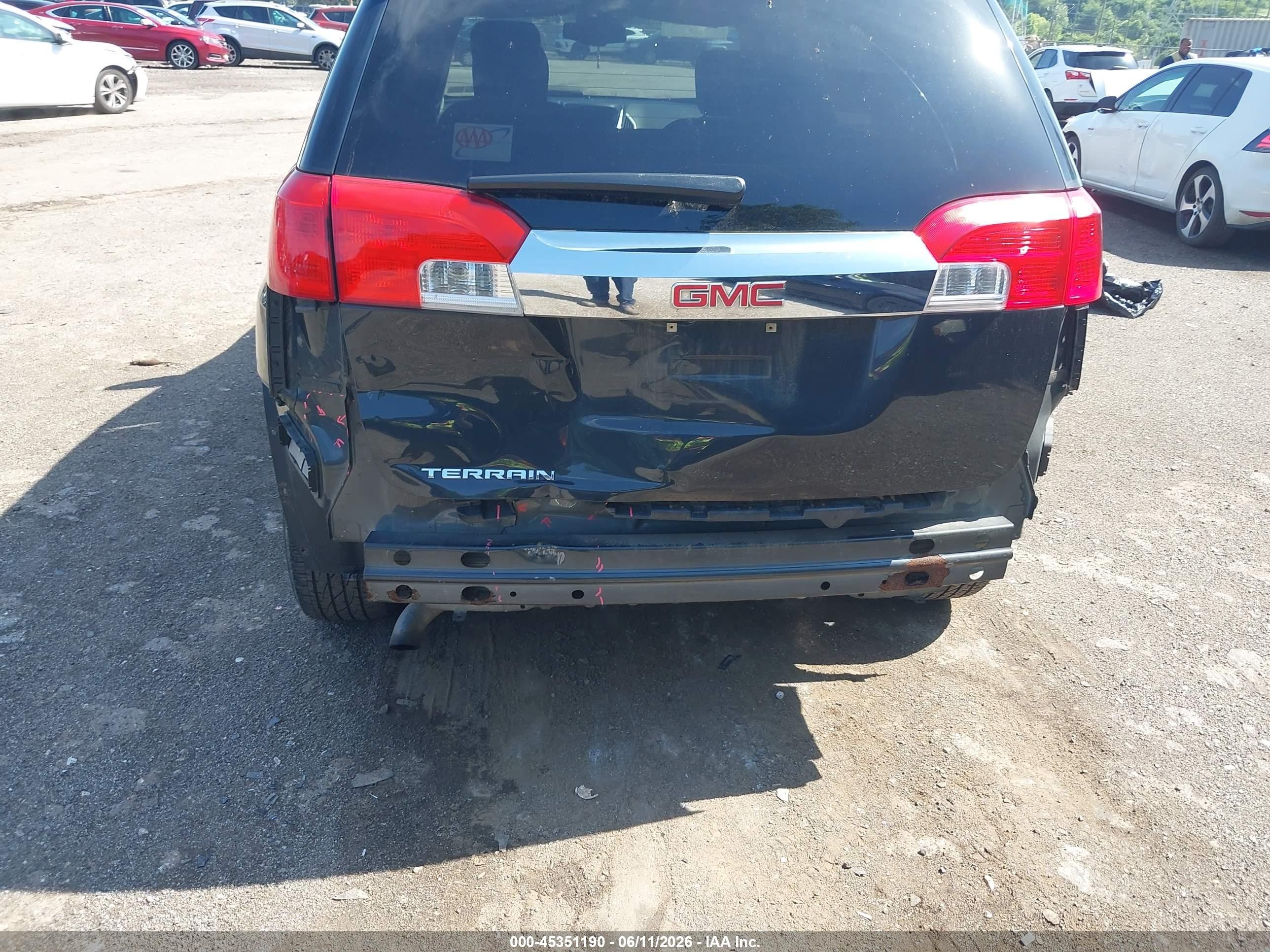 2013 Gmc Terrain Sle-2 Серый vin: 2GKALSEK9D6278088