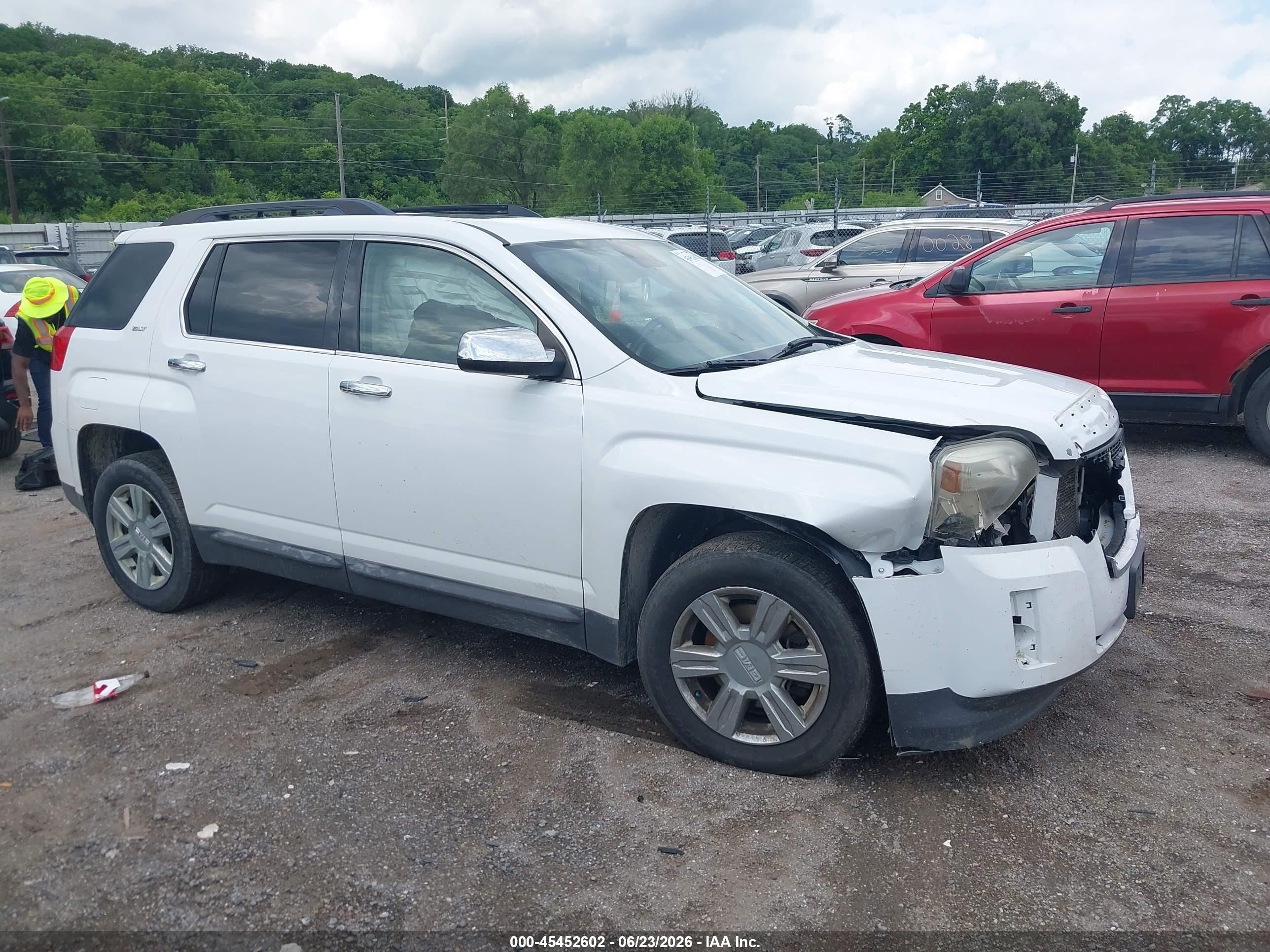 2014 Gmc Terrain Slt-1 Белый vin: 2GKALSEK9E6154520
