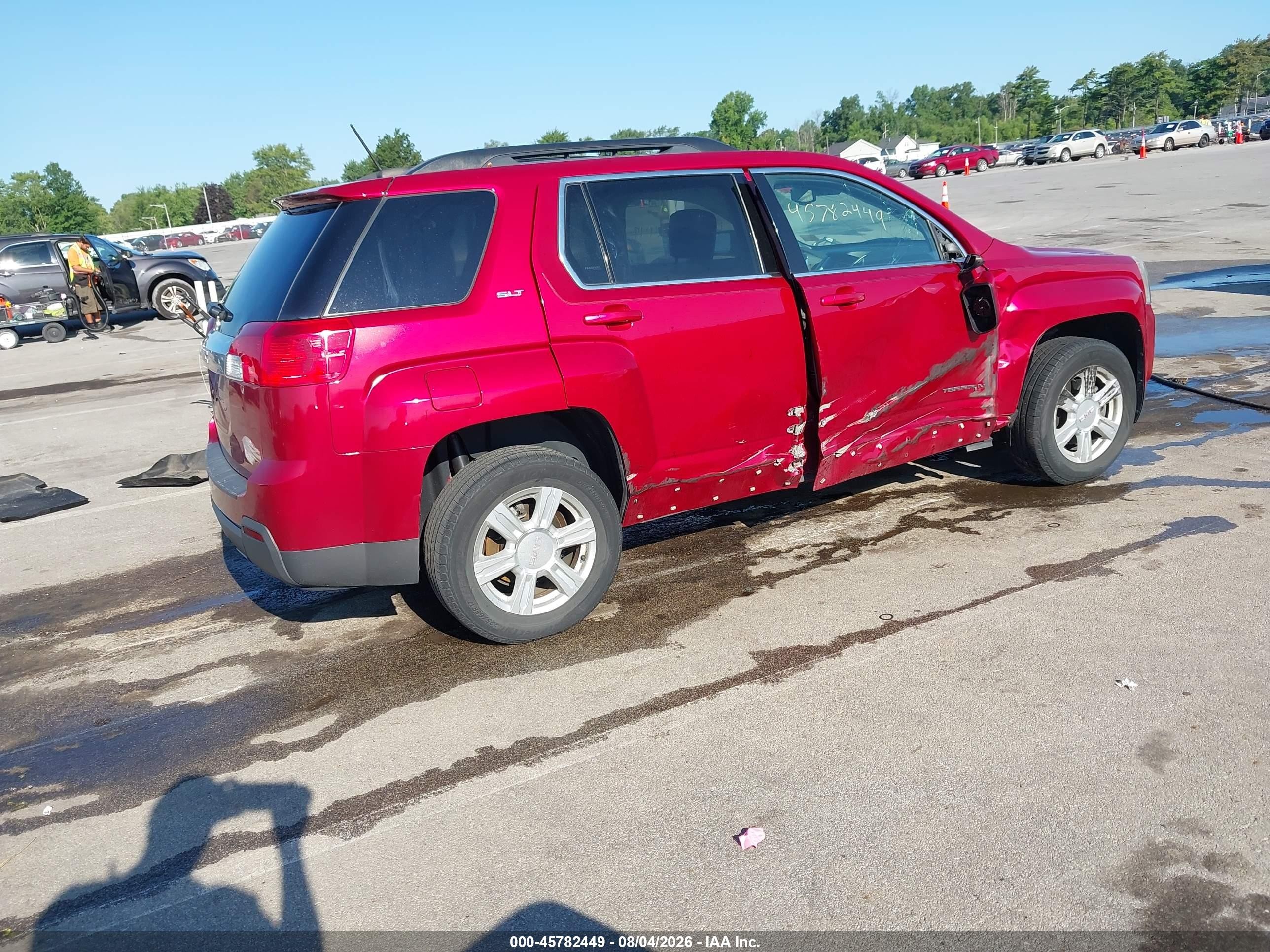 2015 Gmc Terrain Slt-1 Red vin: 2GKALSEK9F6186935