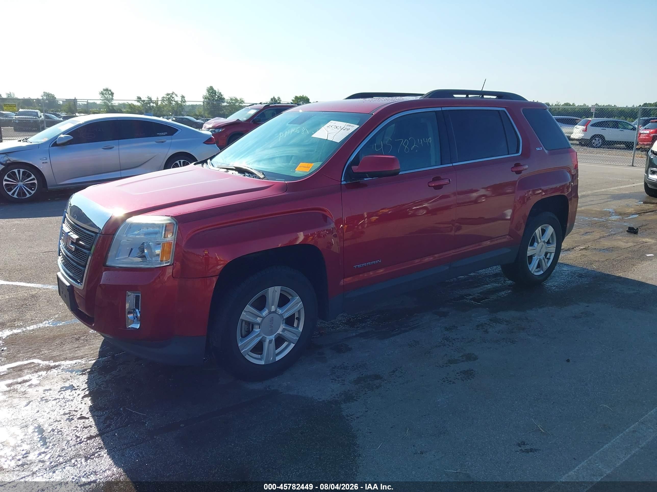 2015 Gmc Terrain Slt-1 Red vin: 2GKALSEK9F6186935
