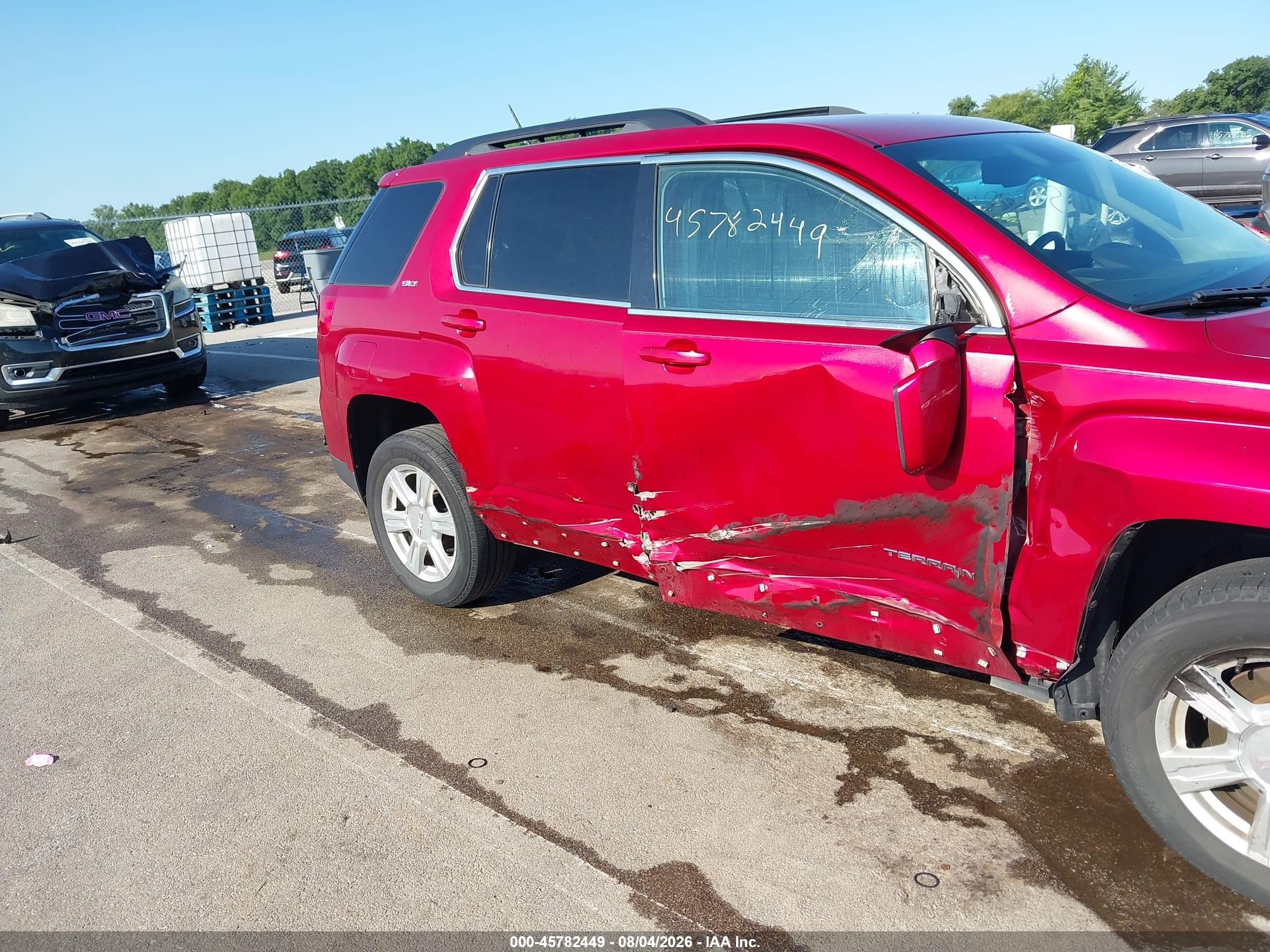 2015 Gmc Terrain Slt-1 Red vin: 2GKALSEK9F6186935