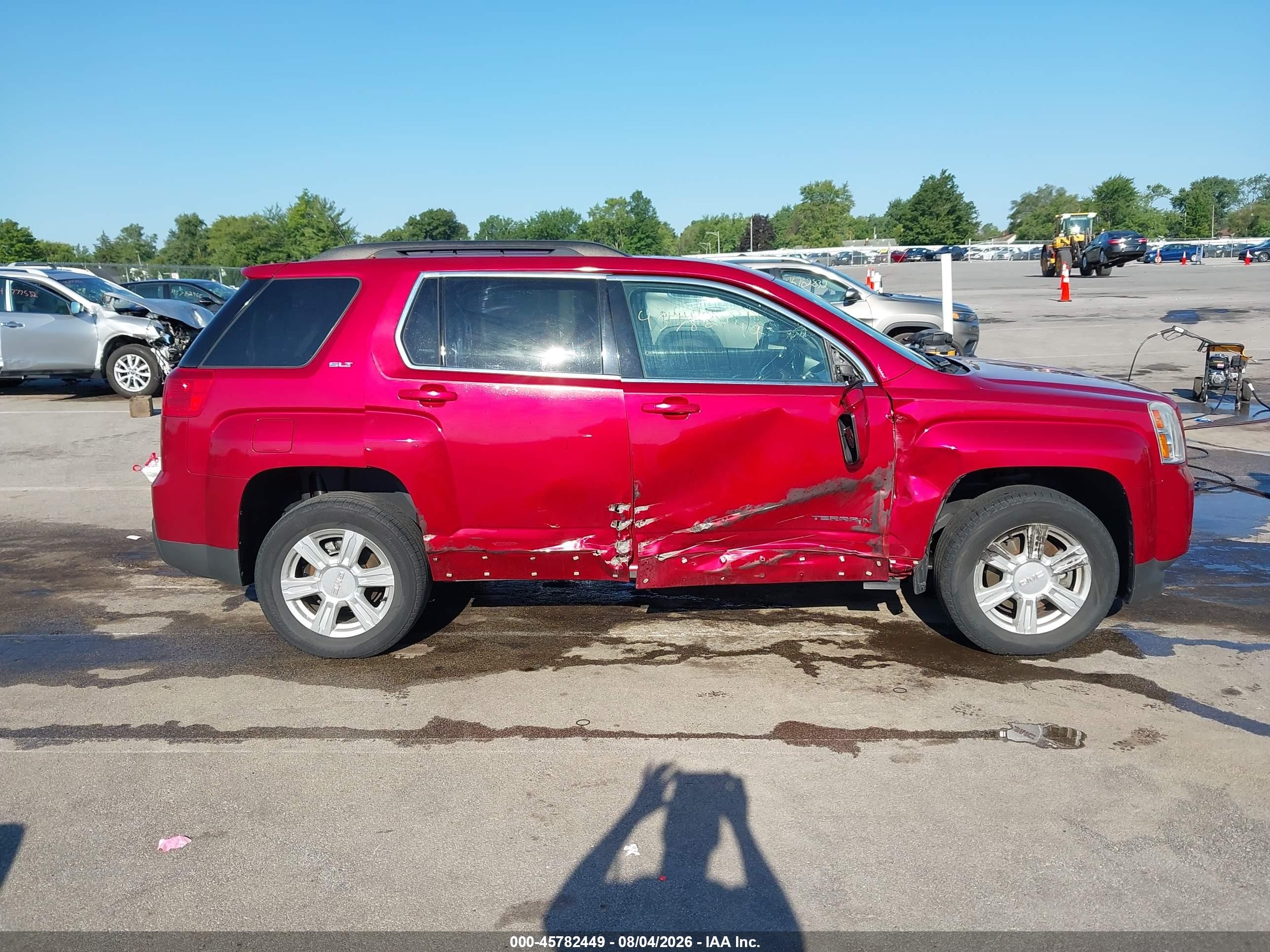 2015 Gmc Terrain Slt-1 Red vin: 2GKALSEK9F6186935