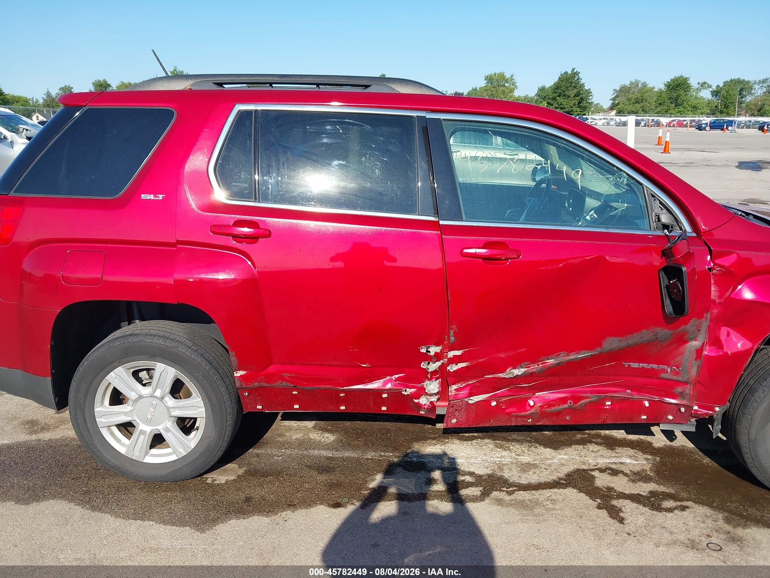 2015 Gmc Terrain Slt-1 Red vin: 2GKALSEK9F6186935