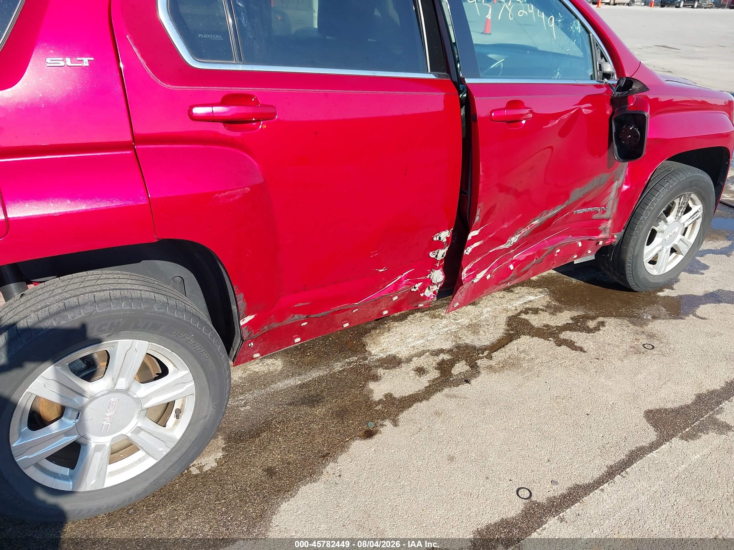 2015 Gmc Terrain Slt-1 Red vin: 2GKALSEK9F6186935