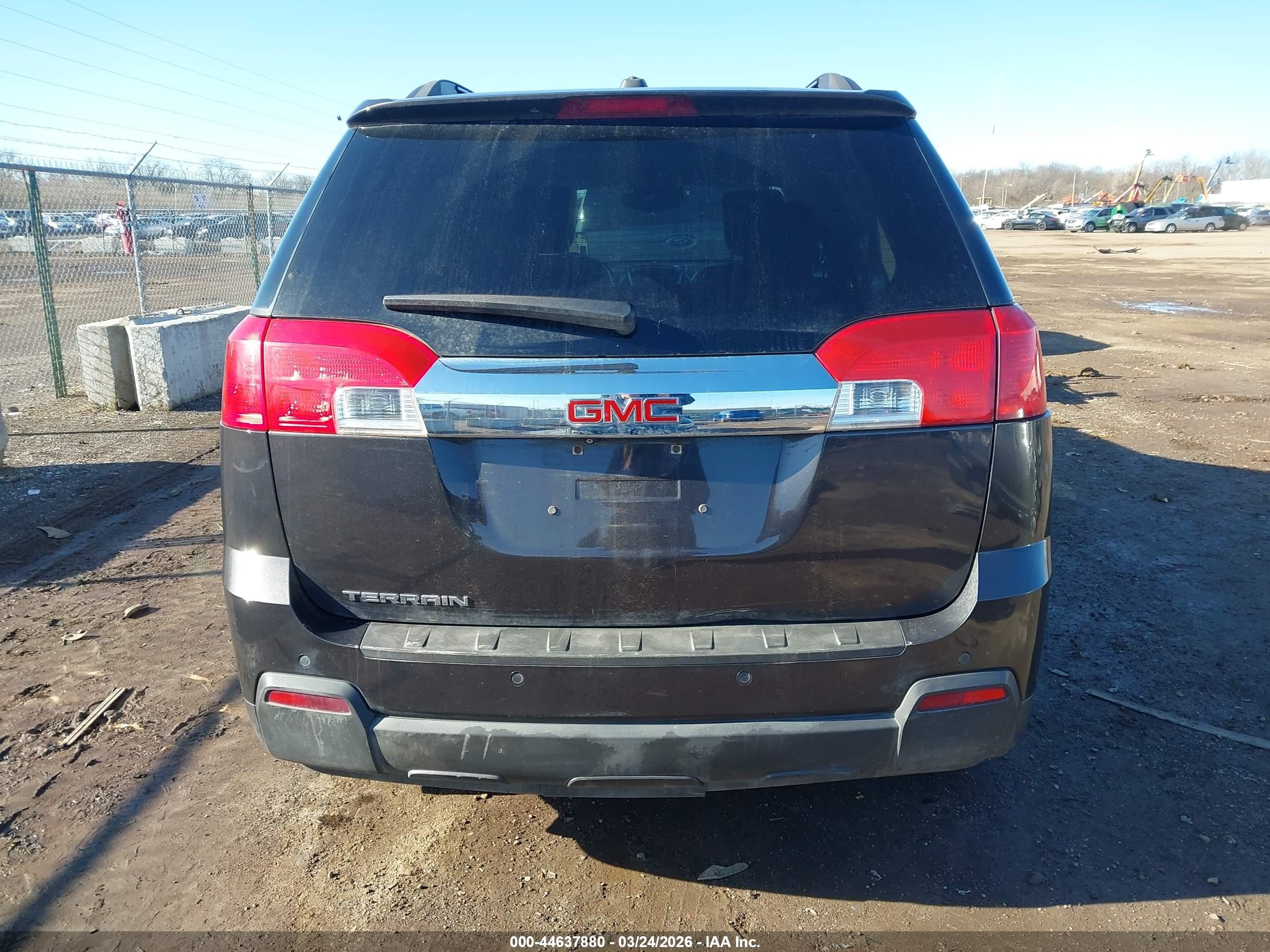 2015 Gmc Terrain Slt-1 Black vin: 2GKALSEK9F6246650