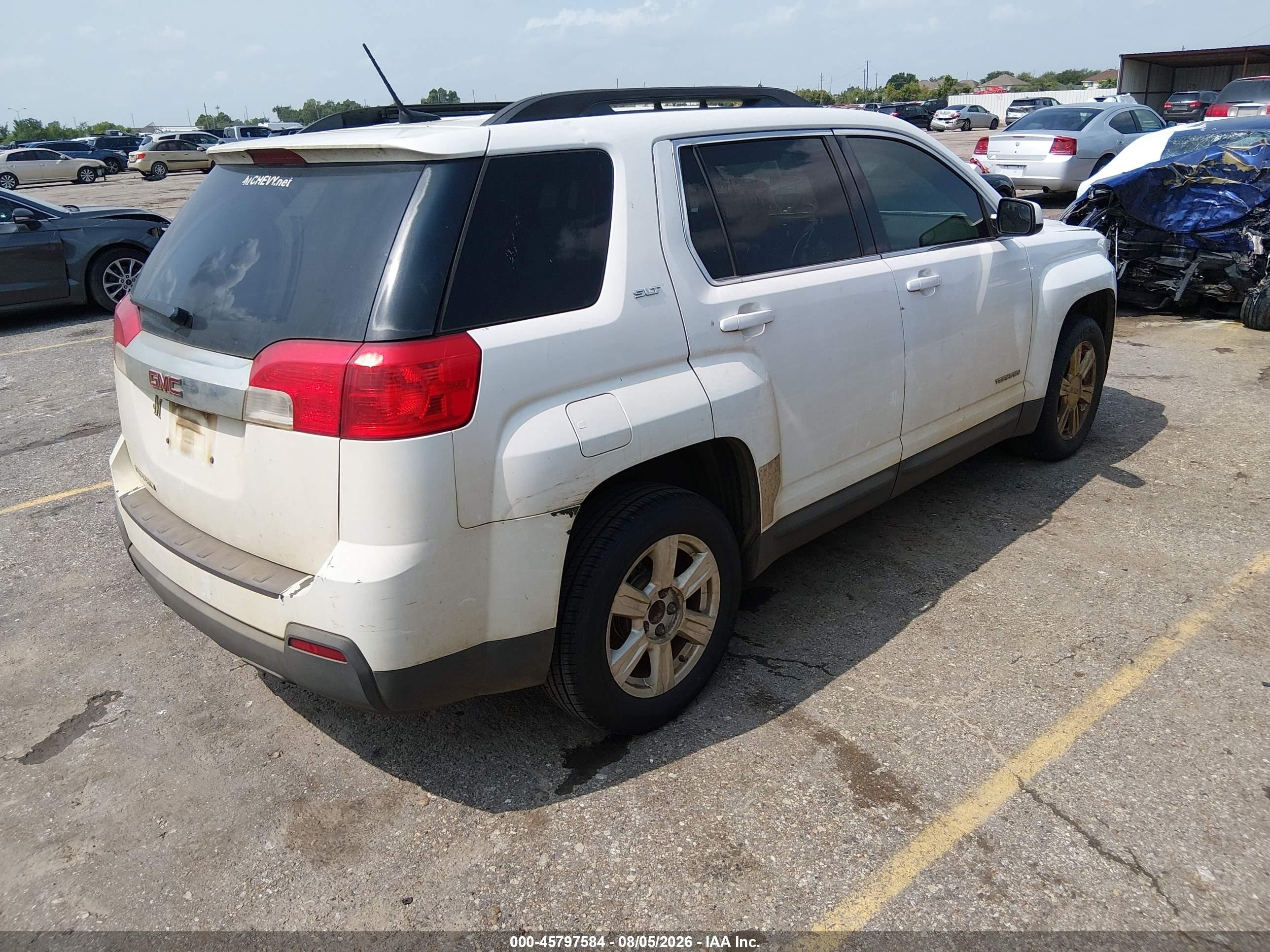 2014 Gmc Terrain Slt-1 White vin: 2GKALSEKXE6148919