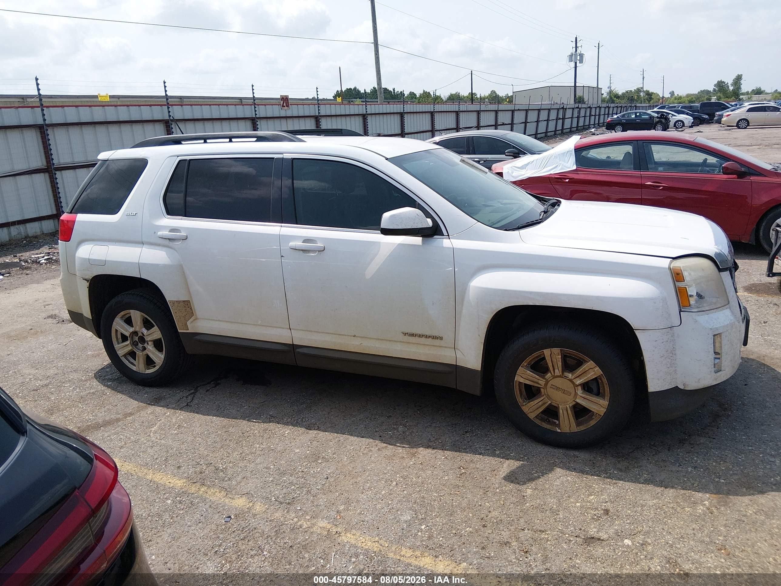 2014 Gmc Terrain Slt-1 White vin: 2GKALSEKXE6148919