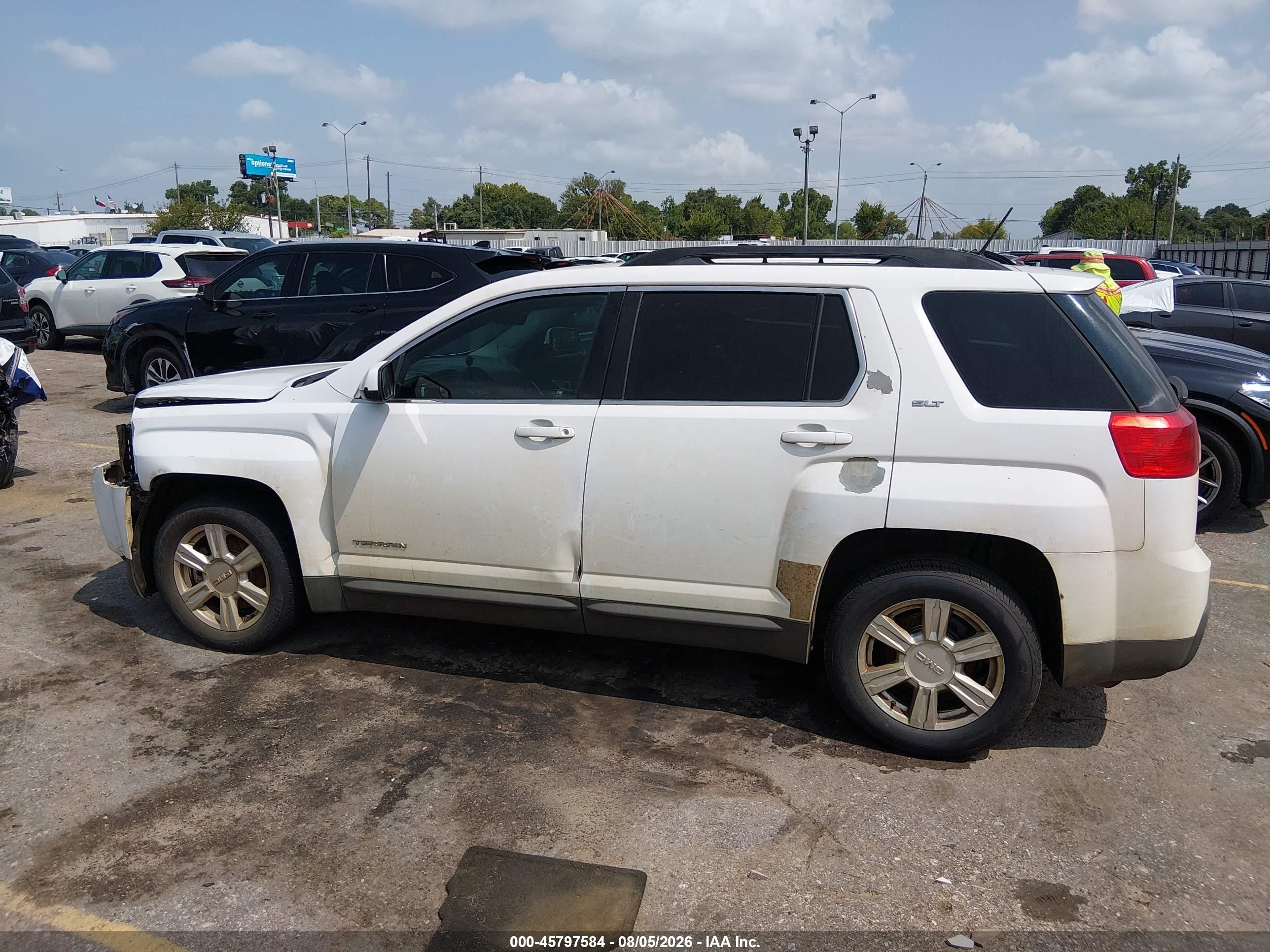 2014 Gmc Terrain Slt-1 White vin: 2GKALSEKXE6148919