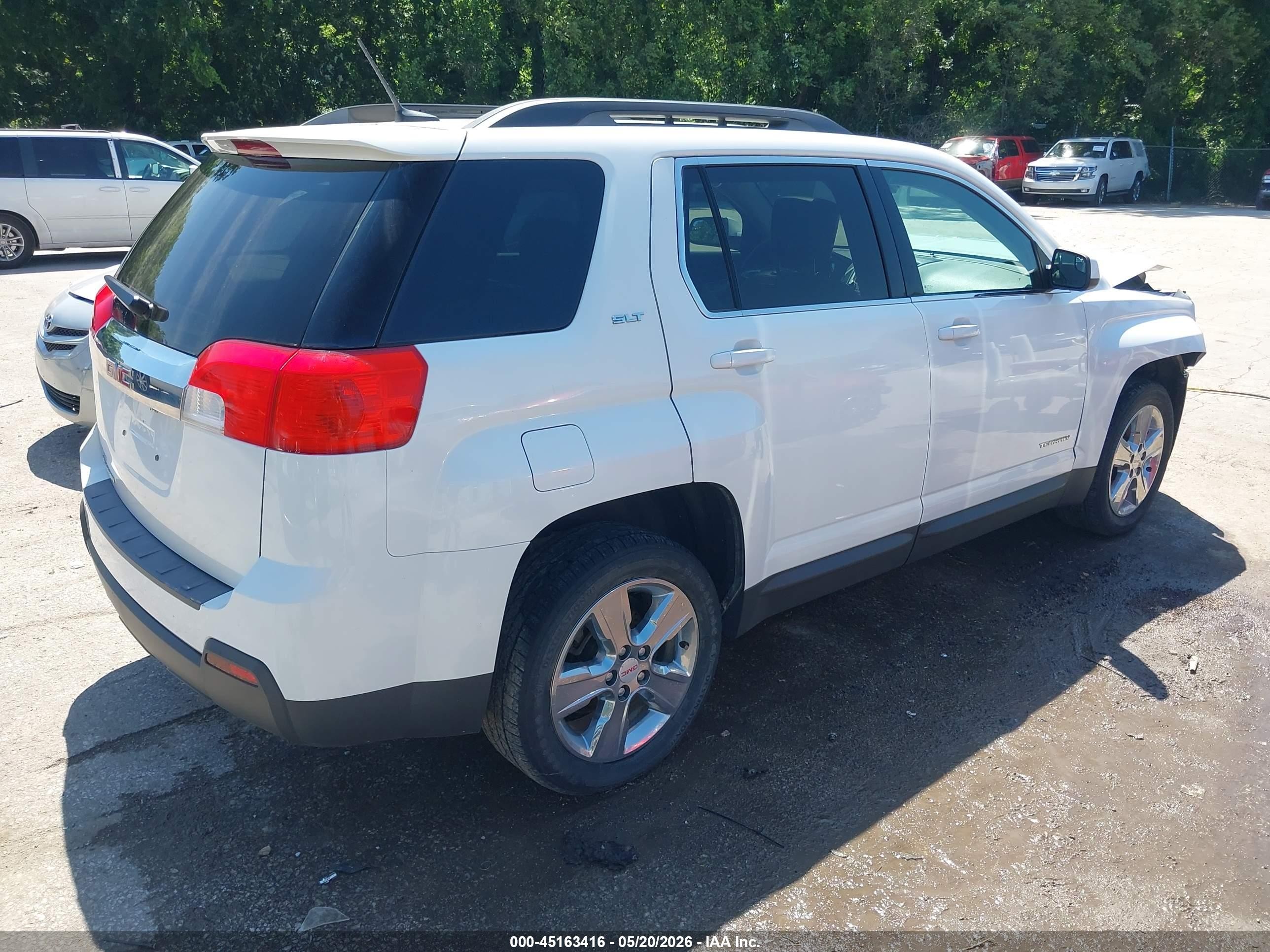 2014 Gmc Terrain Slt-1 White vin: 2GKALSEKXE6222419