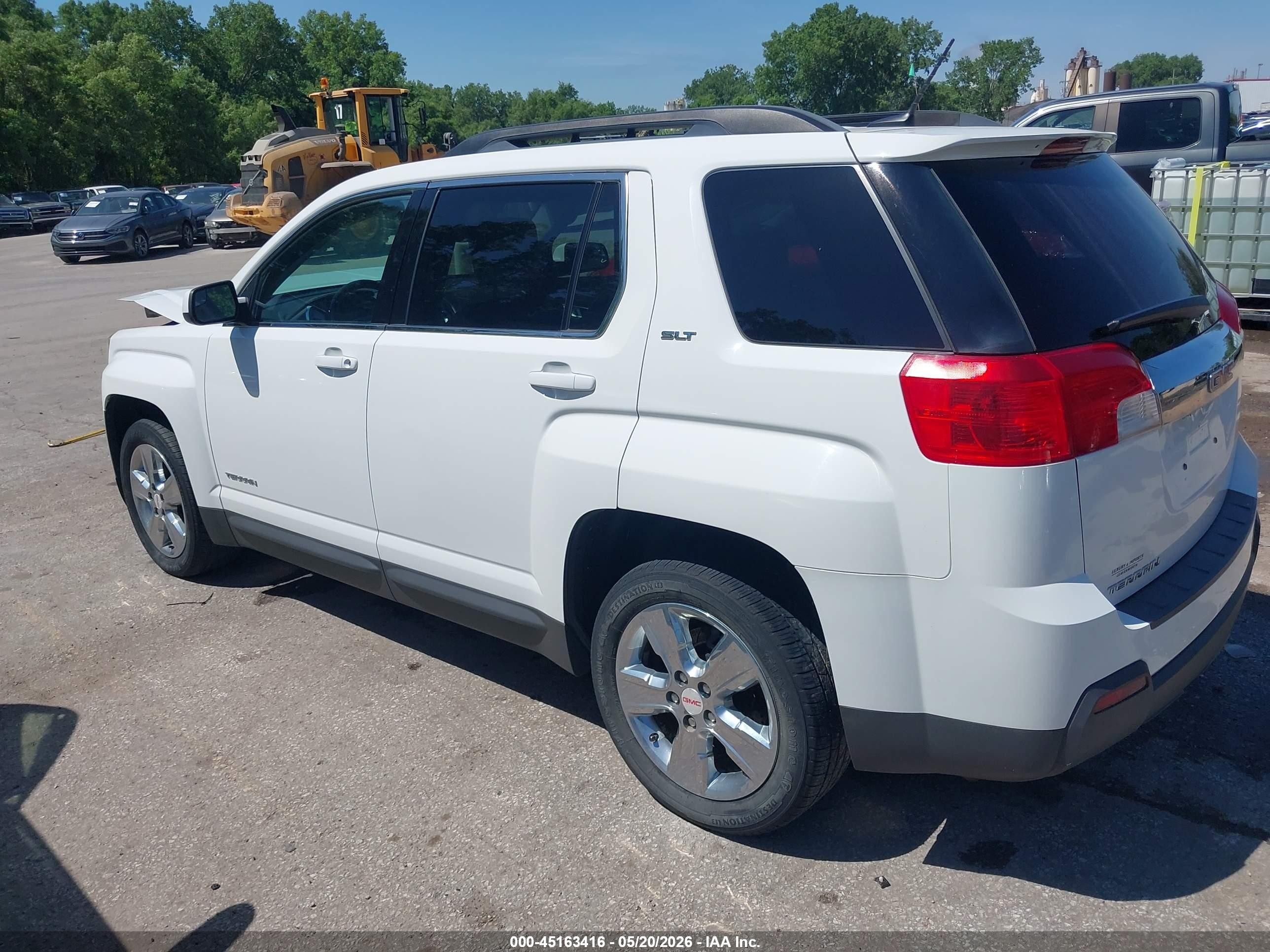 2014 Gmc Terrain Slt-1 White vin: 2GKALSEKXE6222419