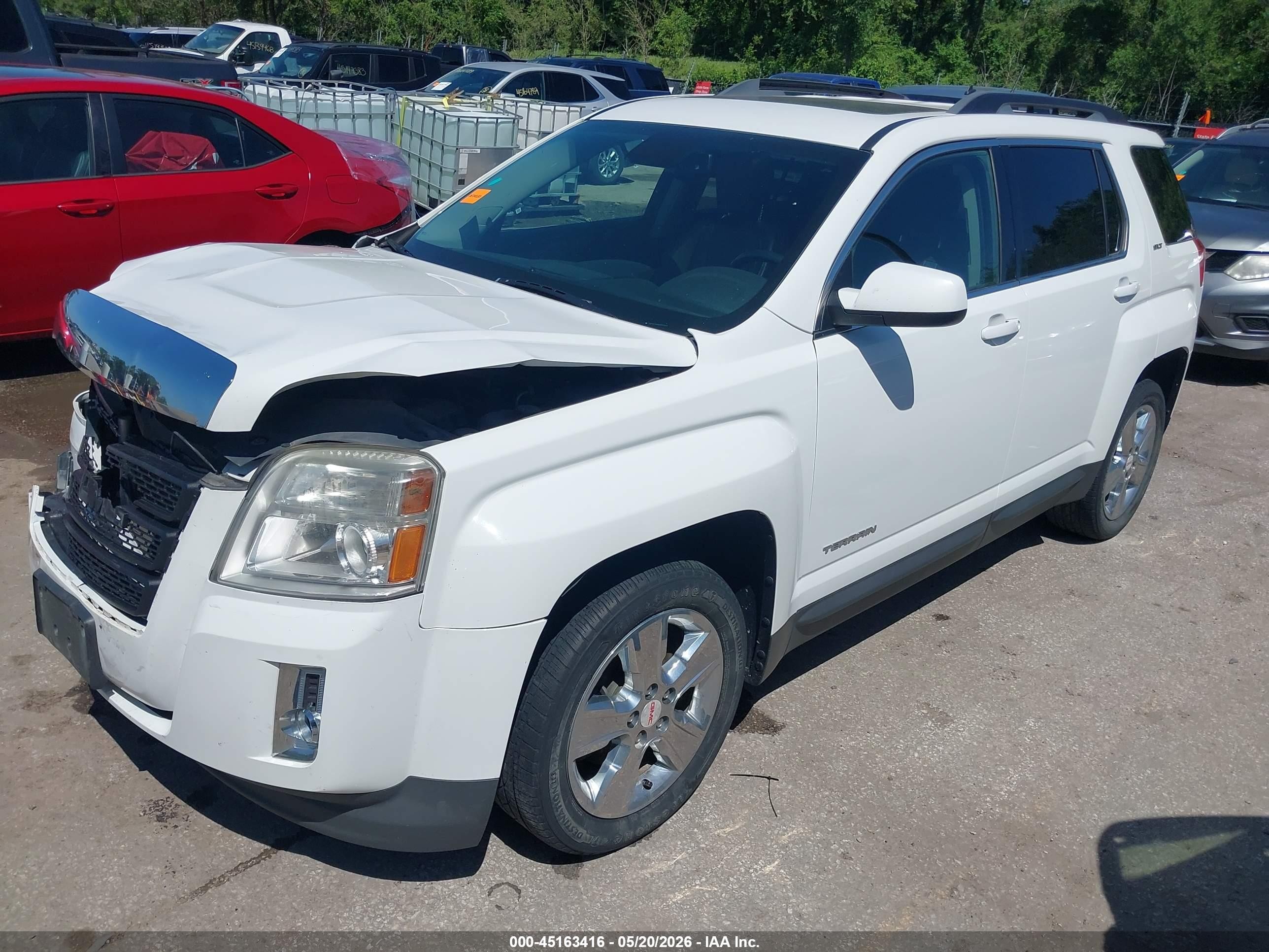 2014 Gmc Terrain Slt-1 White vin: 2GKALSEKXE6222419