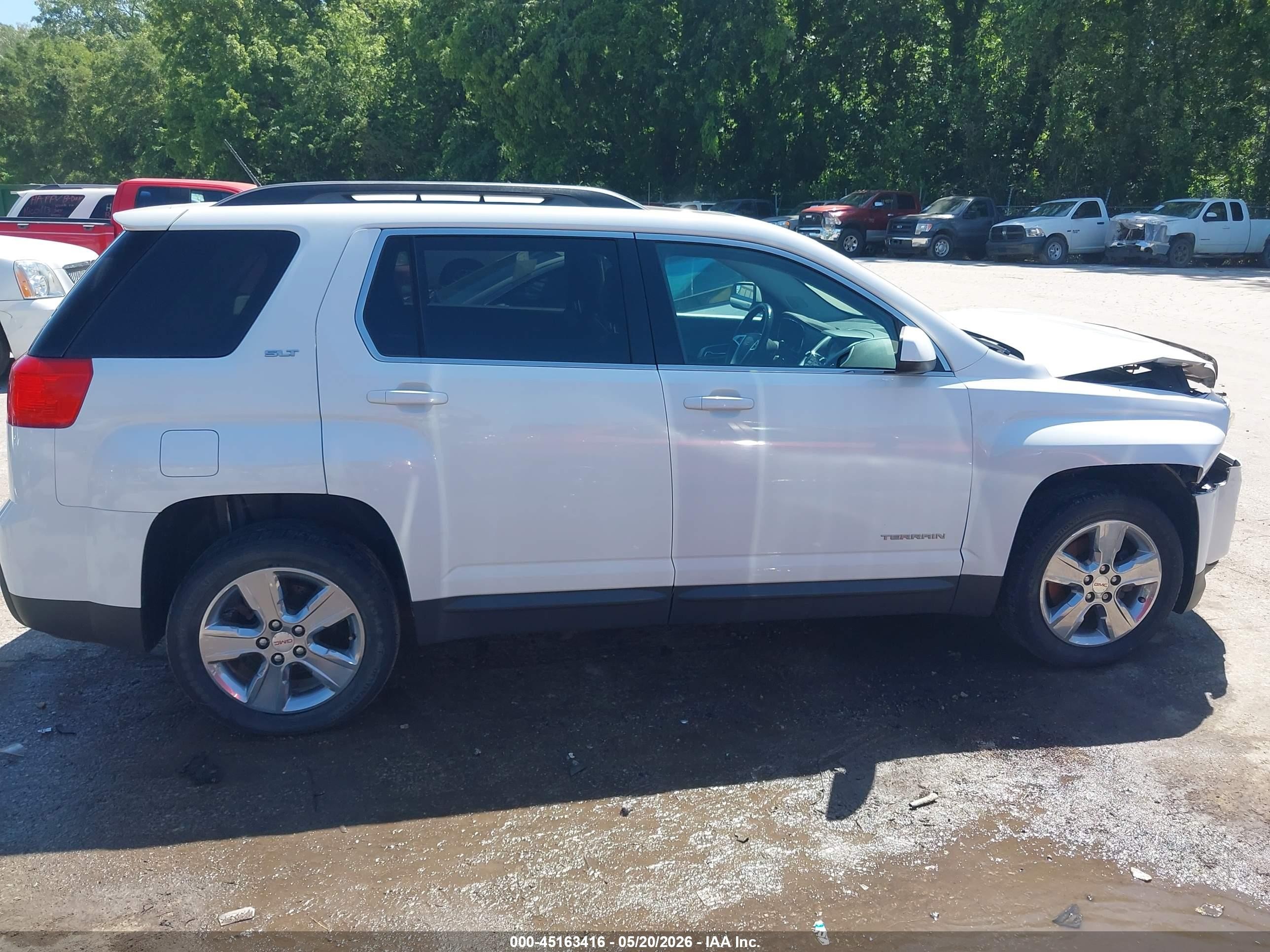 2014 Gmc Terrain Slt-1 White vin: 2GKALSEKXE6222419