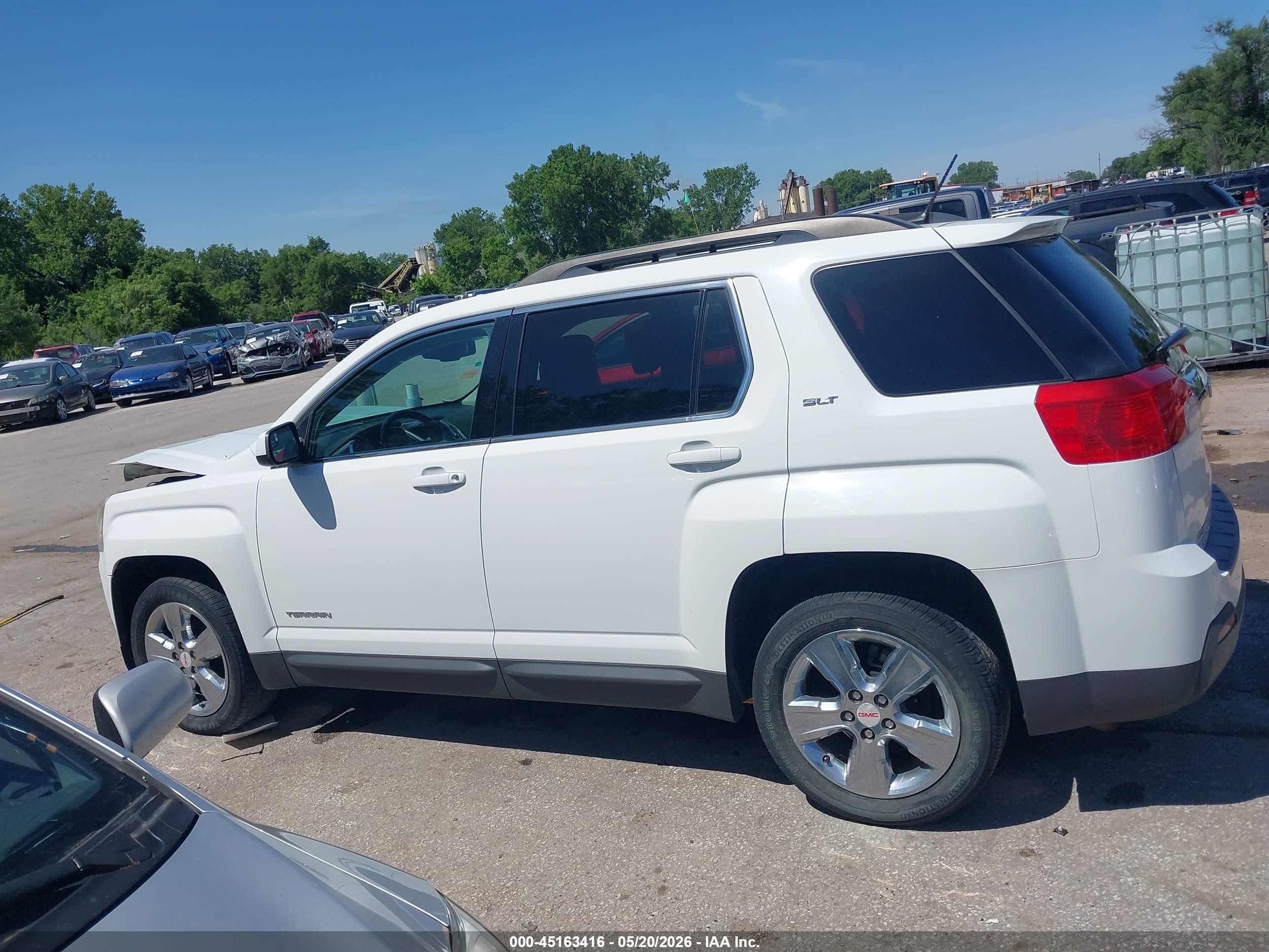 2014 Gmc Terrain Slt-1 White vin: 2GKALSEKXE6222419