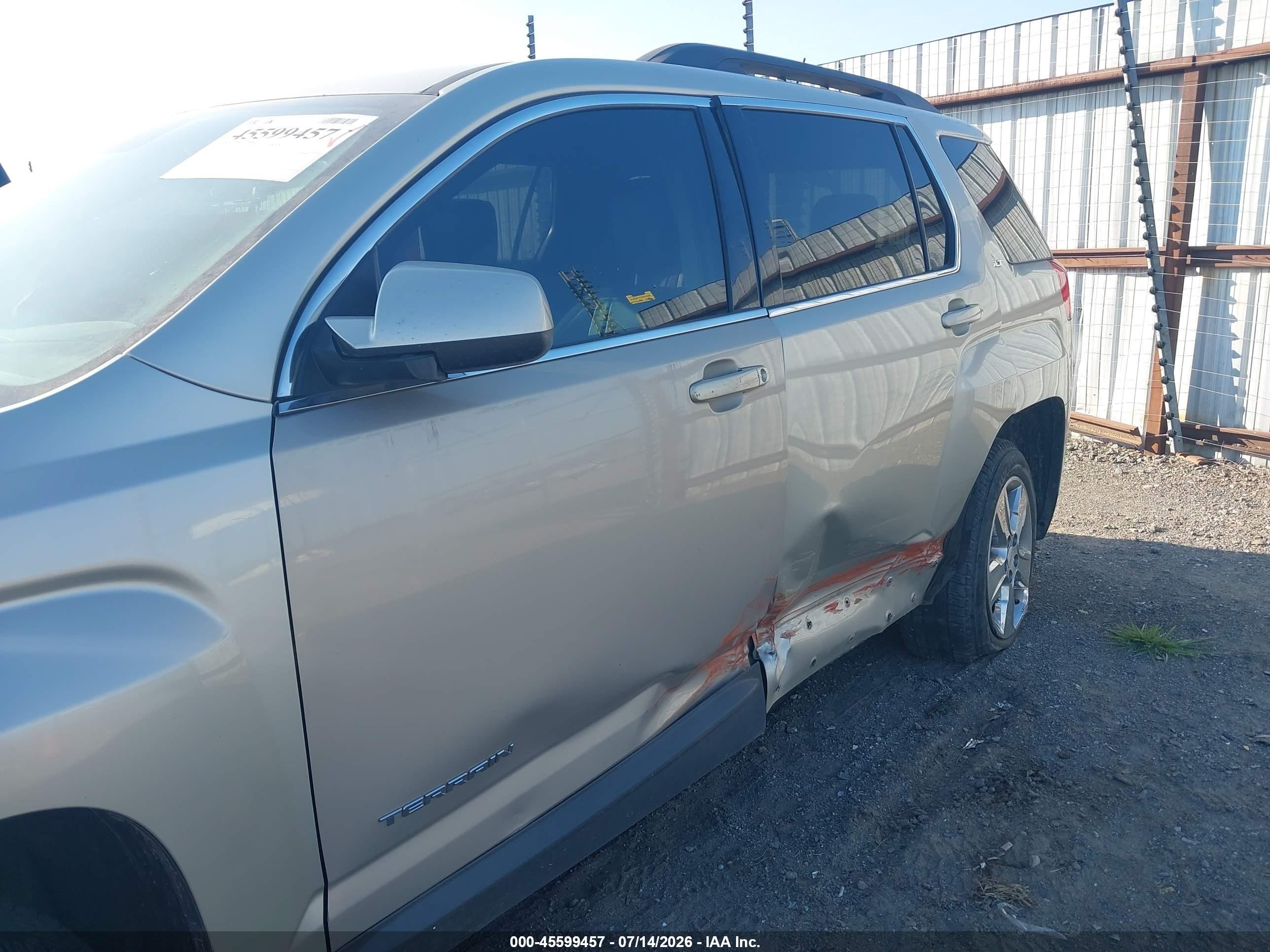 2014 Gmc Terrain Slt-1 Silver vin: 2GKALSEKXE6235882