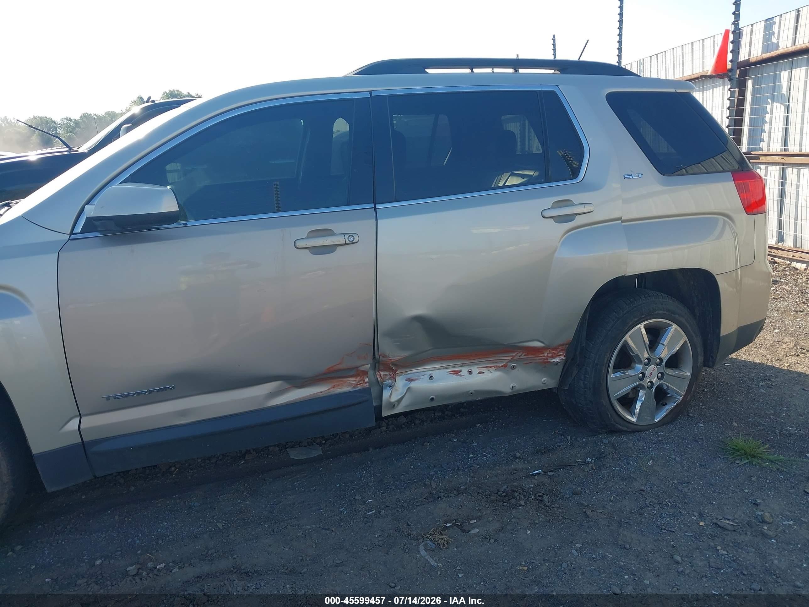 2014 Gmc Terrain Slt-1 Silver vin: 2GKALSEKXE6235882