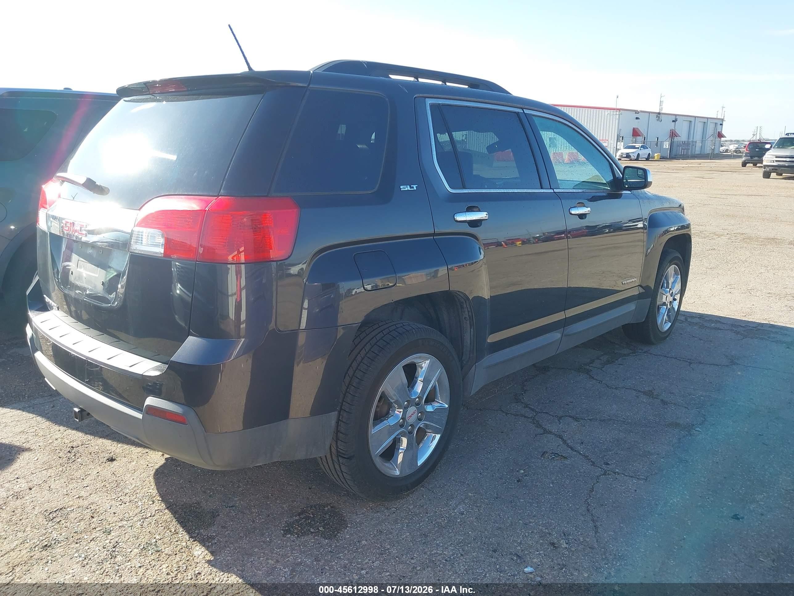 2014 Gmc Terrain Slt-1 Black vin: 2GKALSEKXE6297508