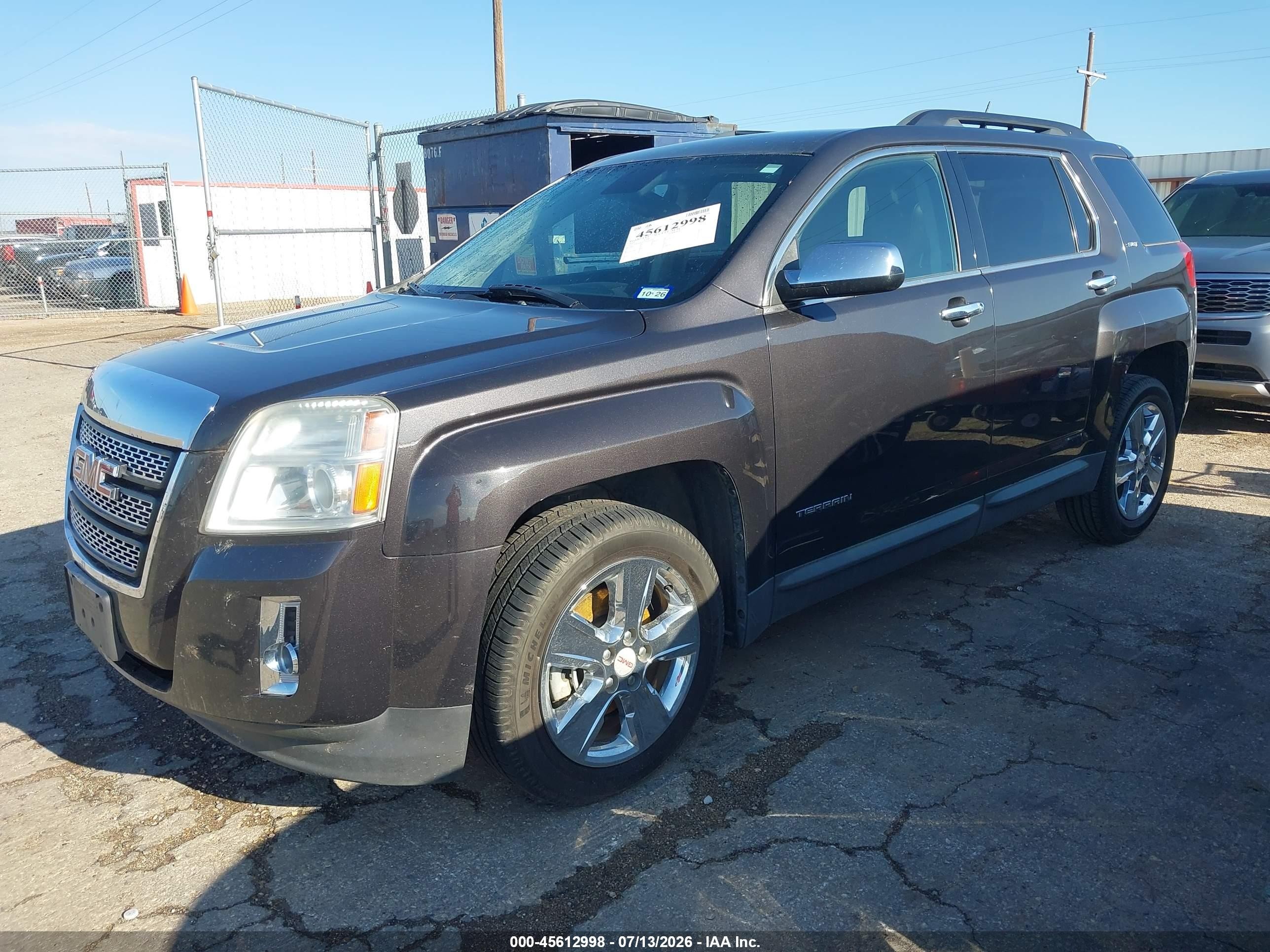 2014 Gmc Terrain Slt-1 Black vin: 2GKALSEKXE6297508