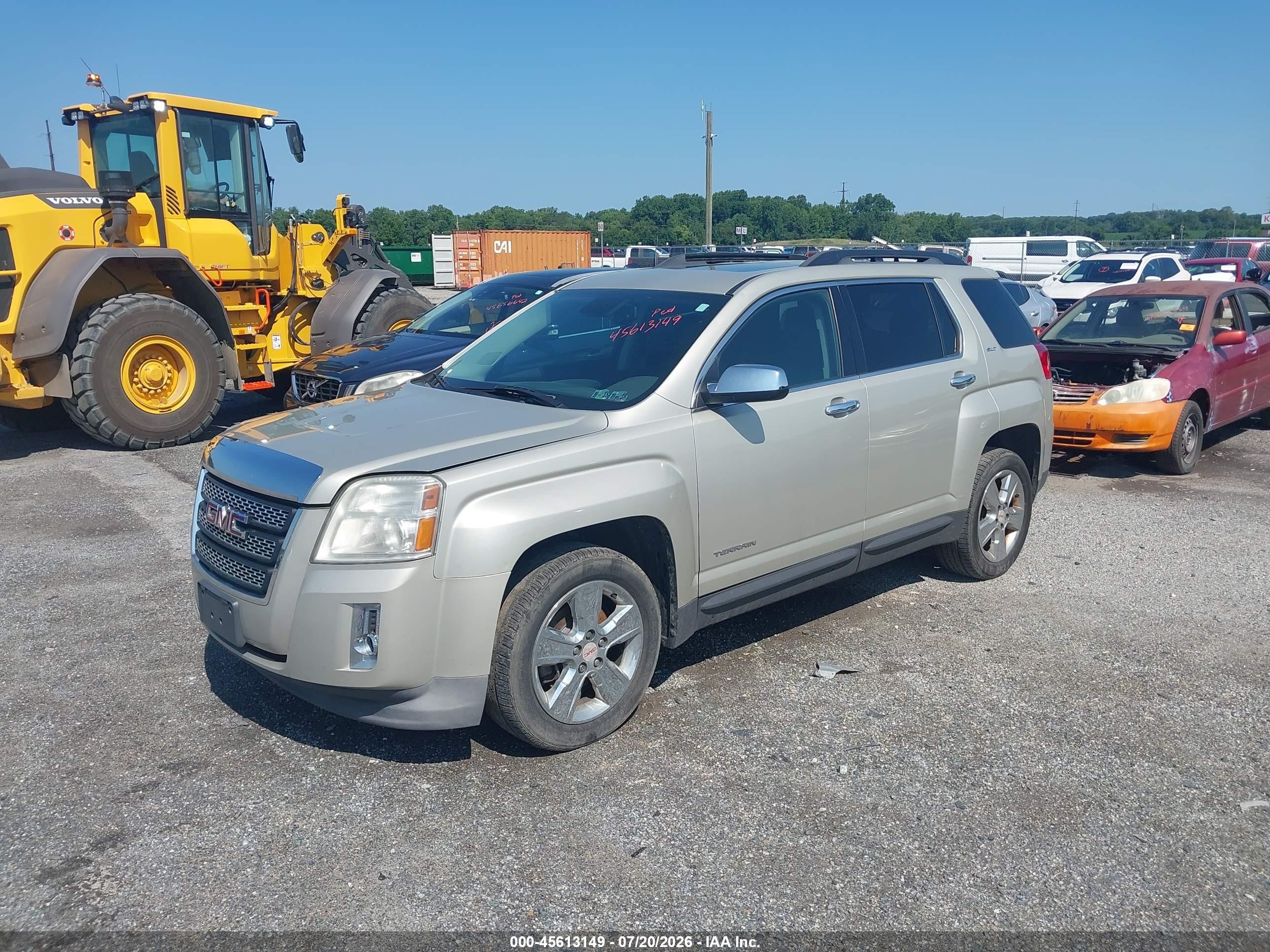 2014 Gmc Terrain Slt-1 Gold vin: 2GKALSEKXE6355214