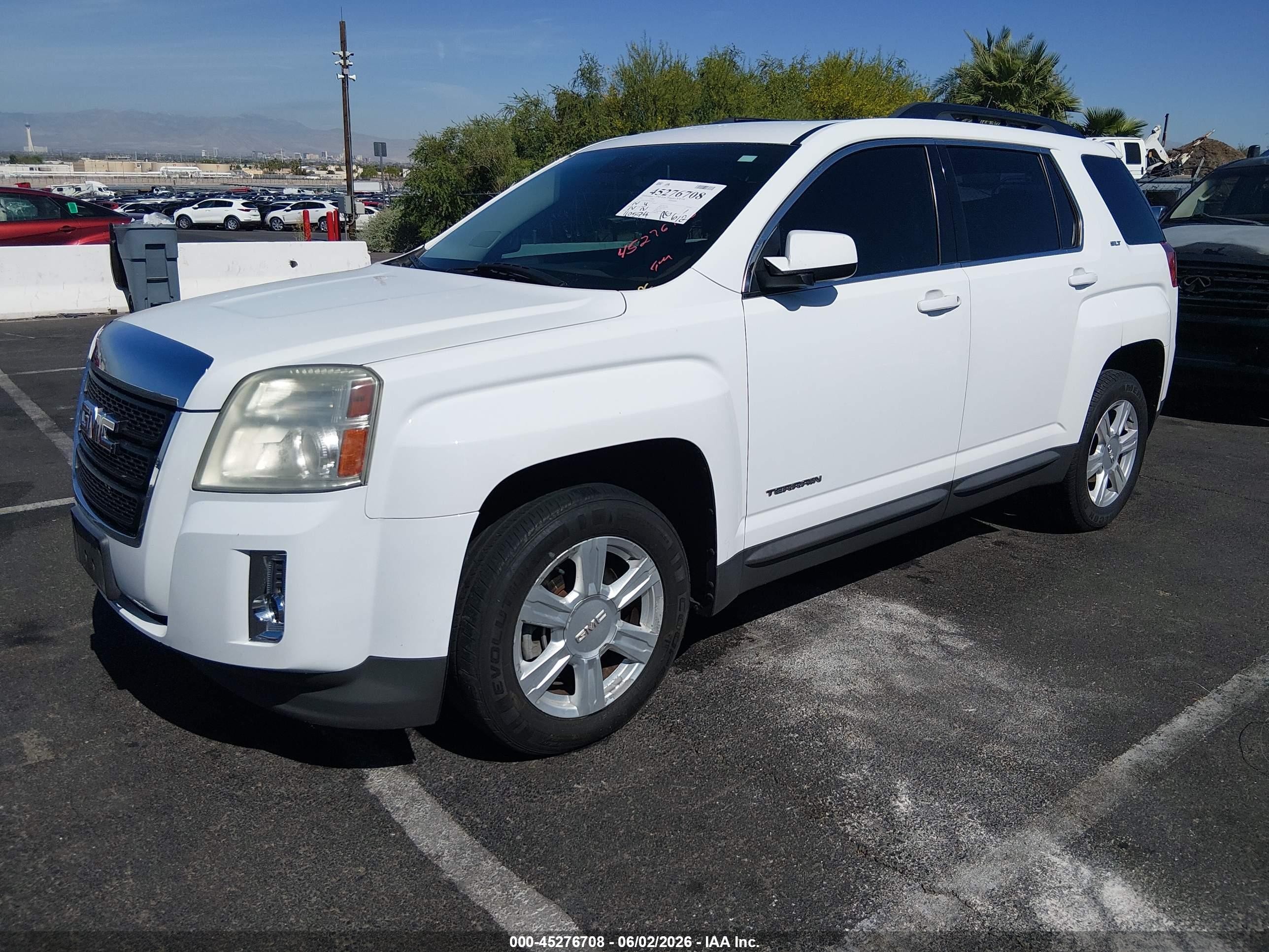2015 Gmc Terrain Slt-1 White vin: 2GKALSEKXF6205590