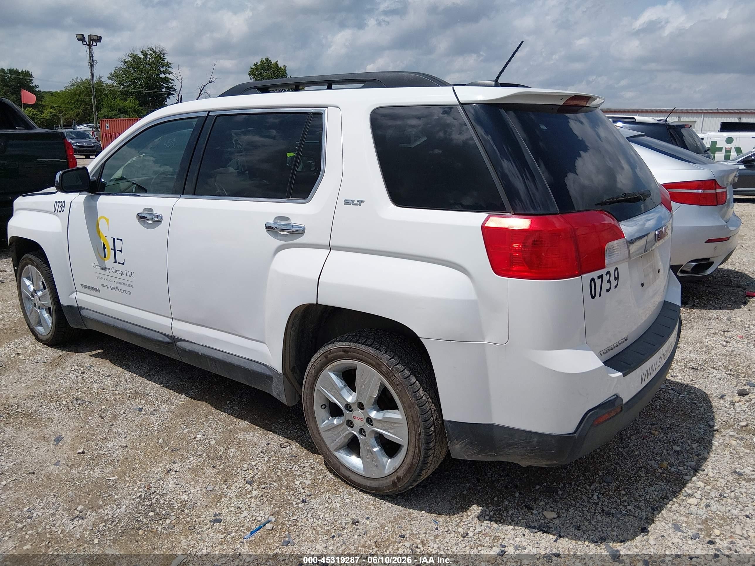 2015 Gmc Terrain Slt-1 White vin: 2GKALSEKXF6210739