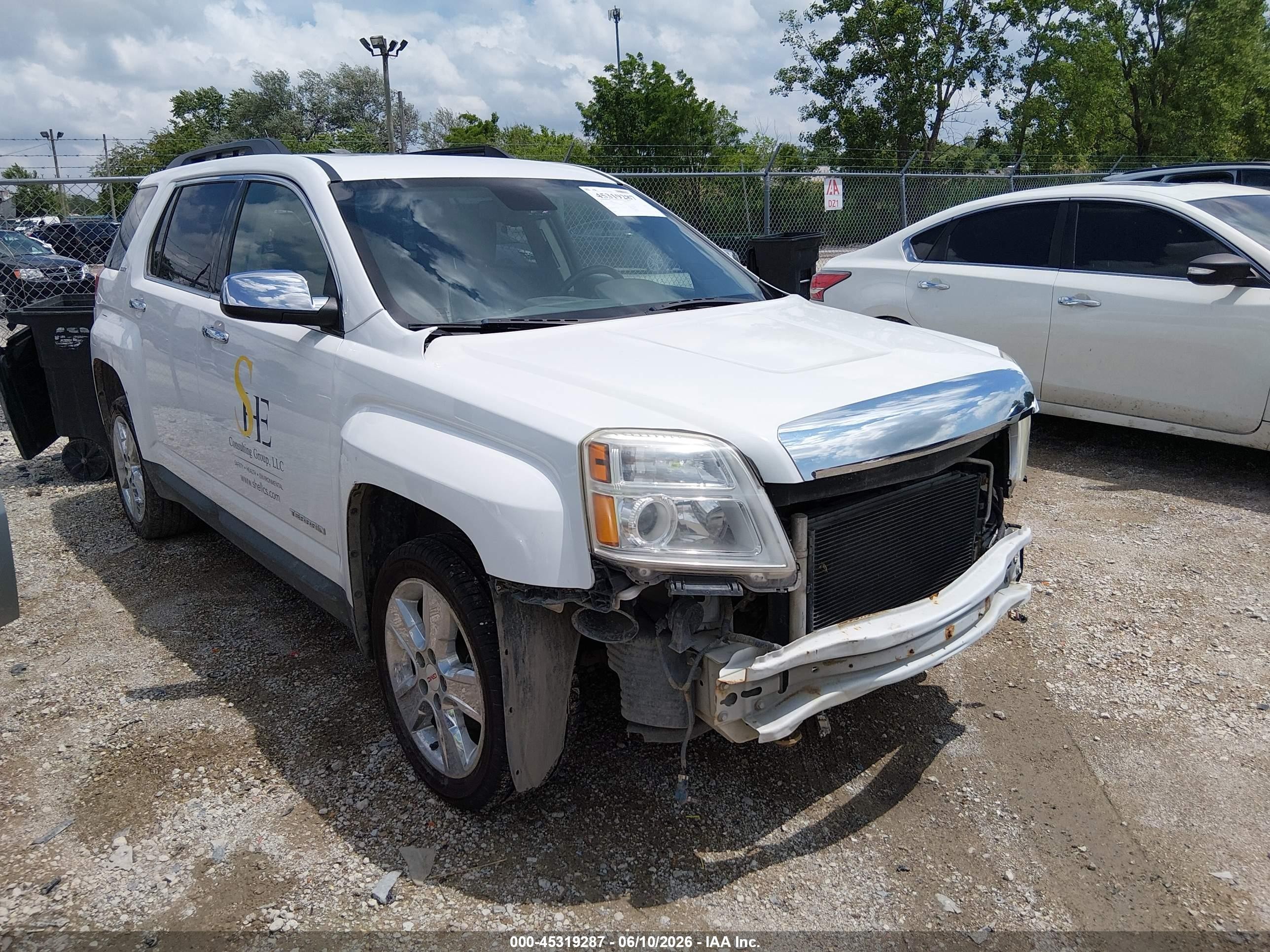 2015 Gmc Terrain Slt-1 Белый vin: 2GKALSEKXF6210739