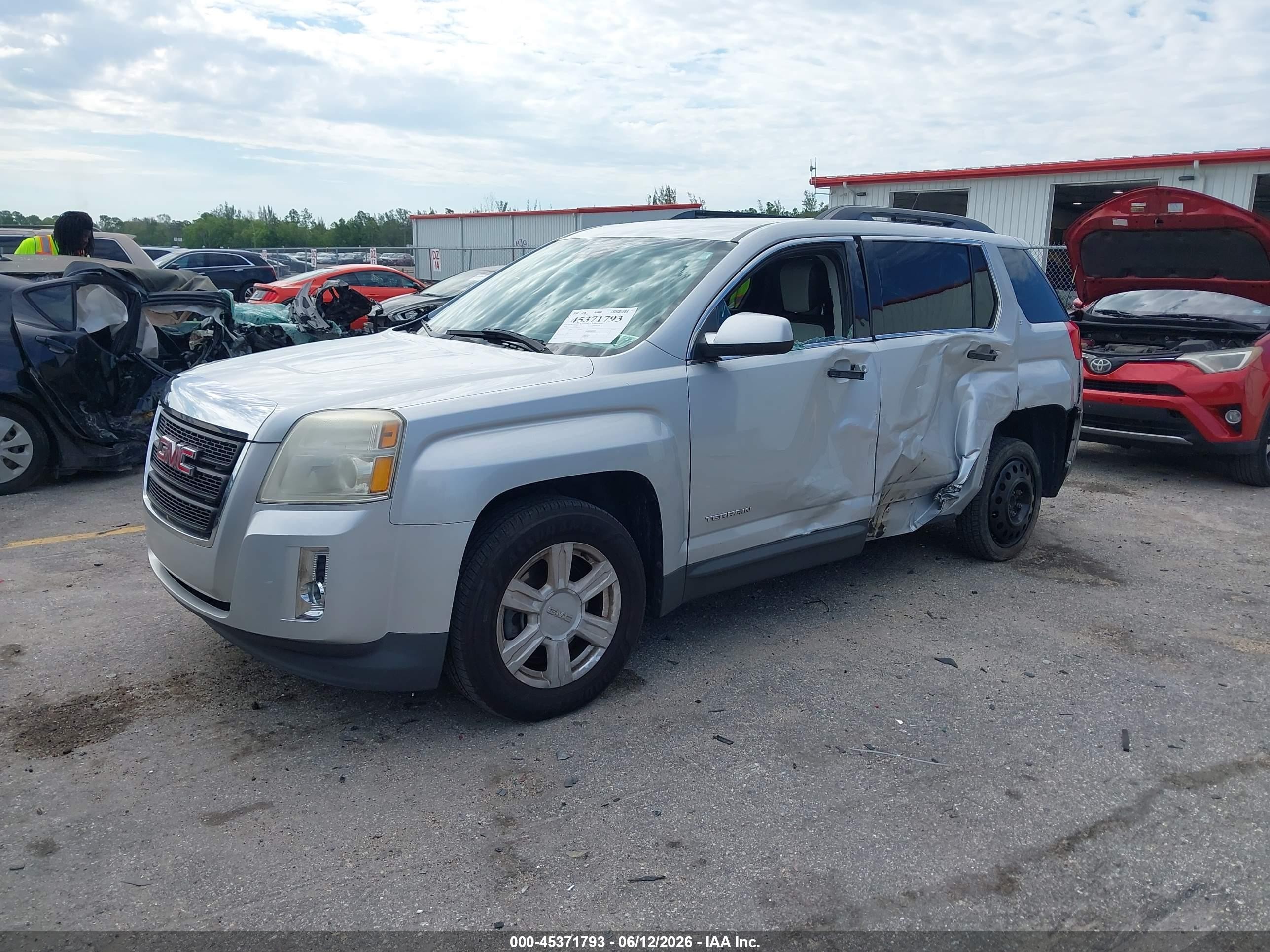 2015 Gmc Terrain Slt-1 Silver vin: 2GKALSEKXF6232028