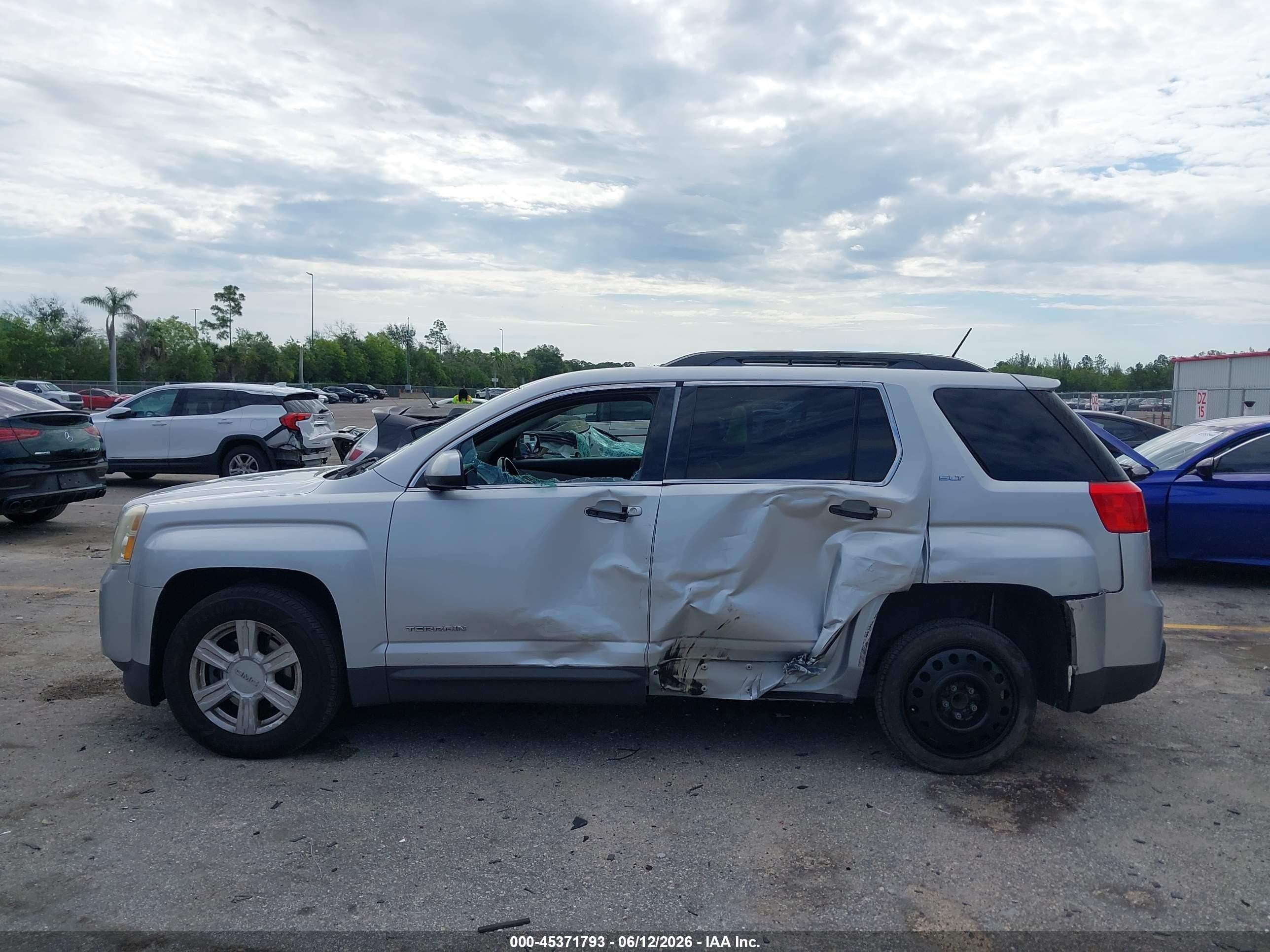 2015 Gmc Terrain Slt-1 Silver vin: 2GKALSEKXF6232028