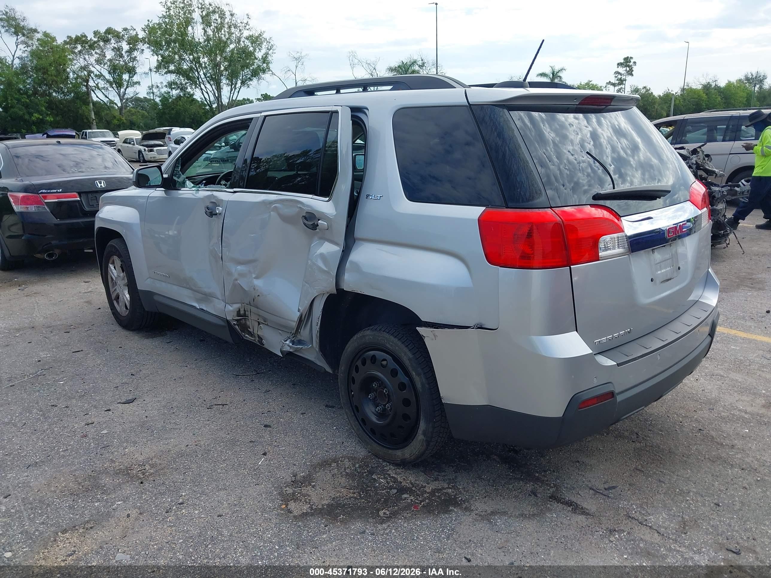 2015 Gmc Terrain Slt-1 Silver vin: 2GKALSEKXF6232028