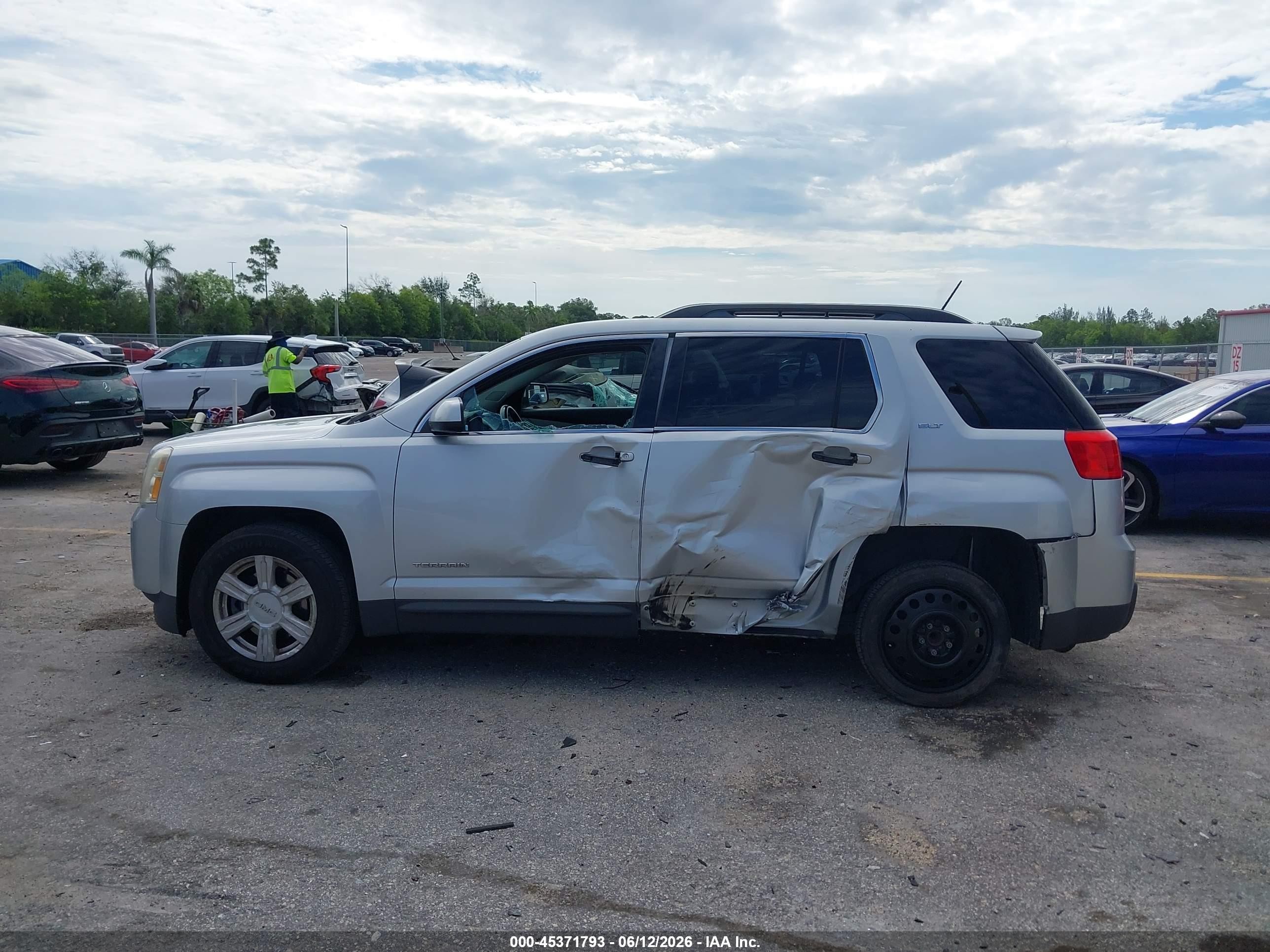 2015 Gmc Terrain Slt-1 Silver vin: 2GKALSEKXF6232028