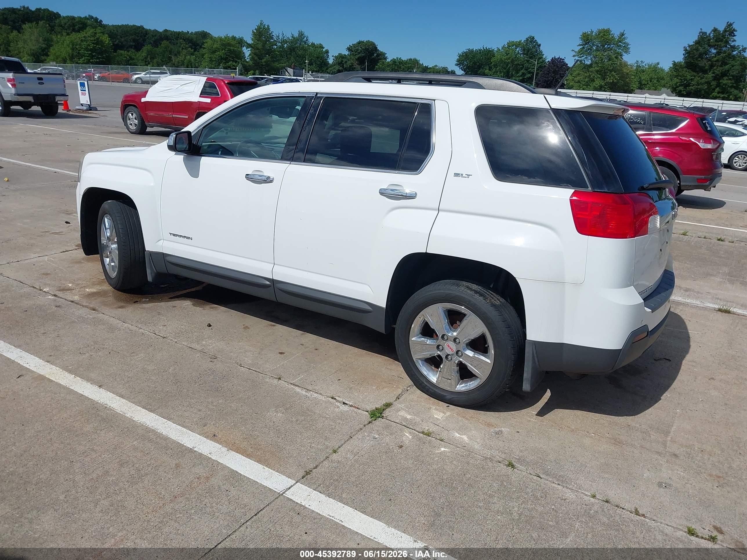 2015 Gmc Terrain Slt-1 White vin: 2GKALSEKXF6241621