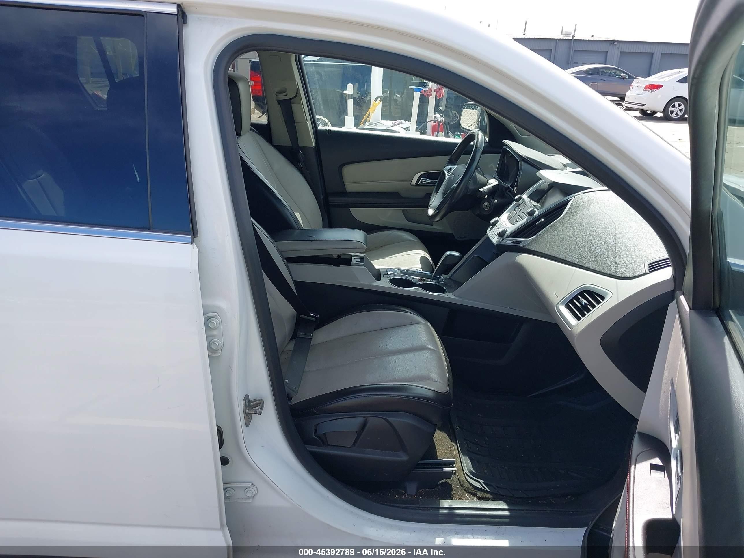 2015 Gmc Terrain Slt-1 White vin: 2GKALSEKXF6241621