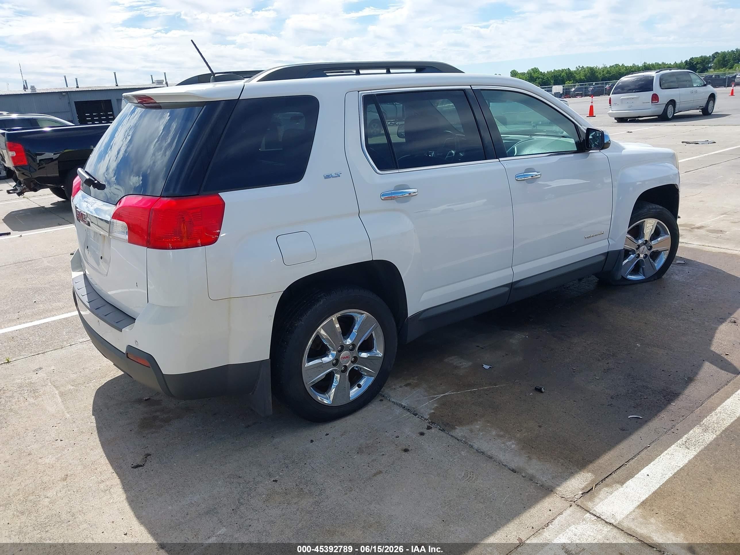 2015 Gmc Terrain Slt-1 White vin: 2GKALSEKXF6241621