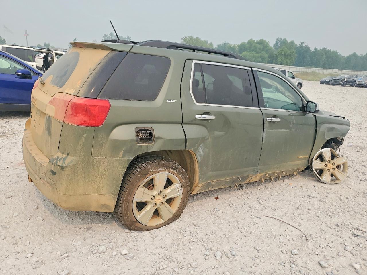 2015 Gmc Terrain Slt Зеленый vin: 2GKALSEKXF6318102