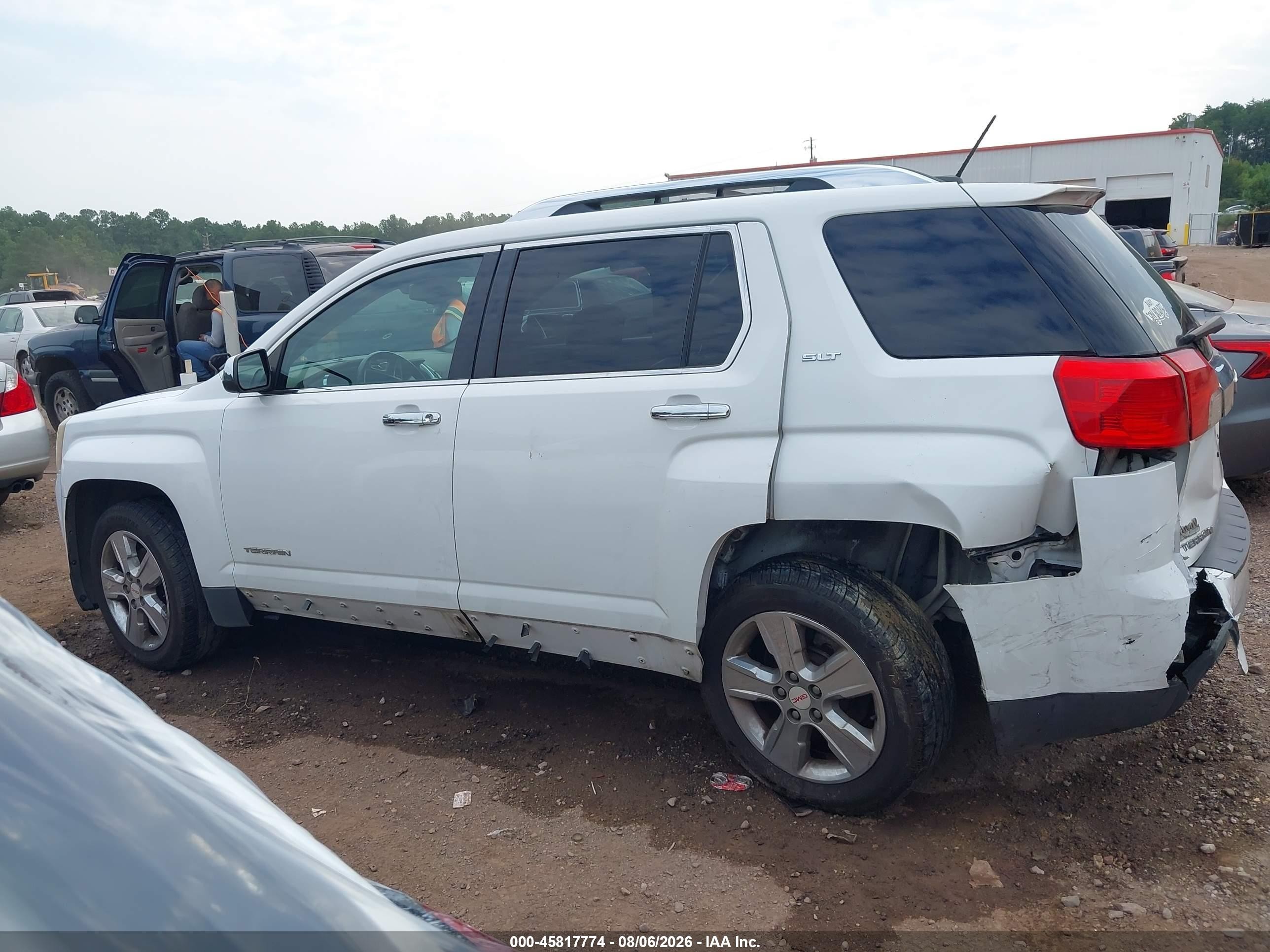 2015 Gmc Terrain Slt-2 White vin: 2GKALTEK1F6174607