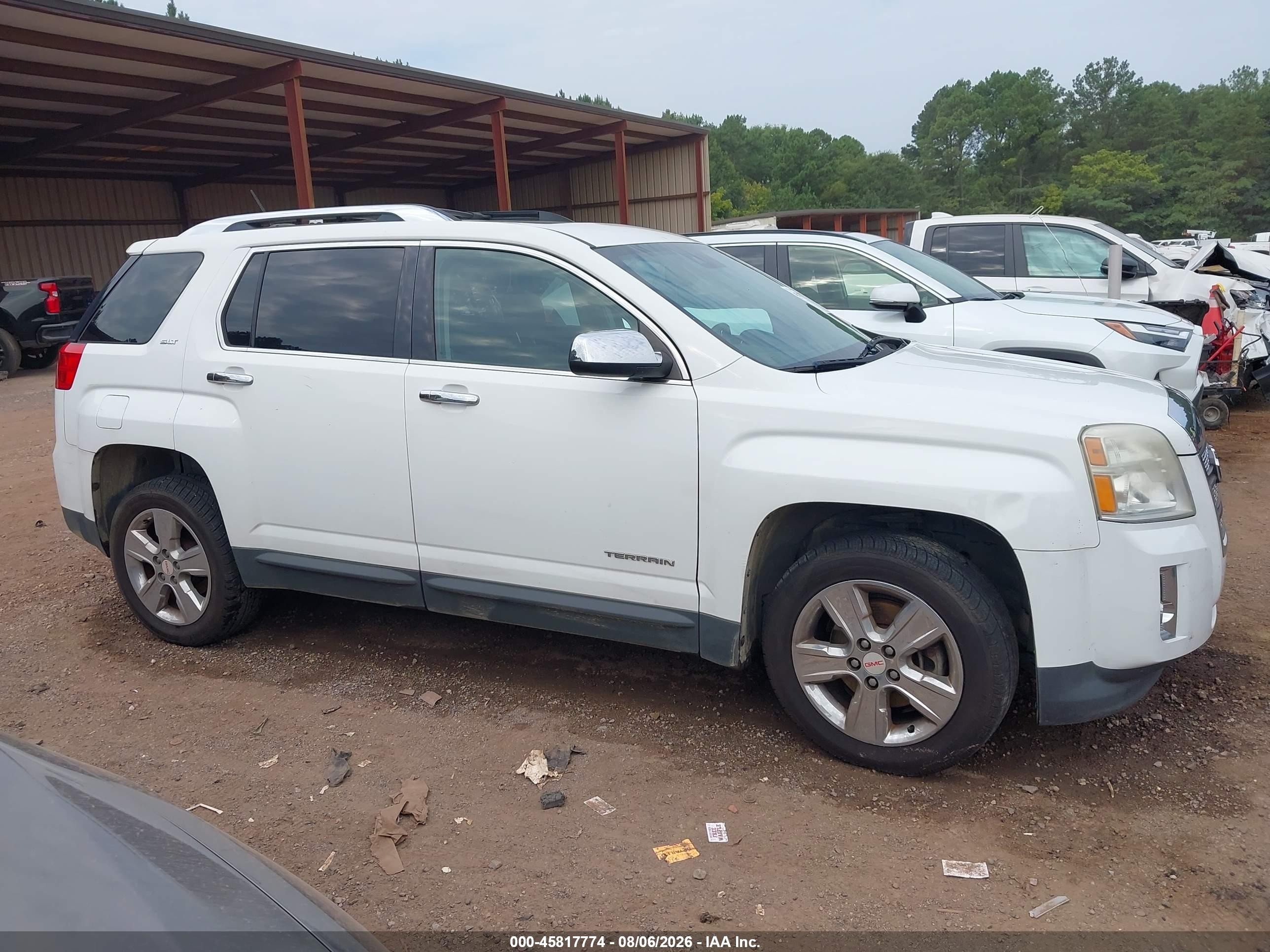 2015 Gmc Terrain Slt-2 White vin: 2GKALTEK1F6174607