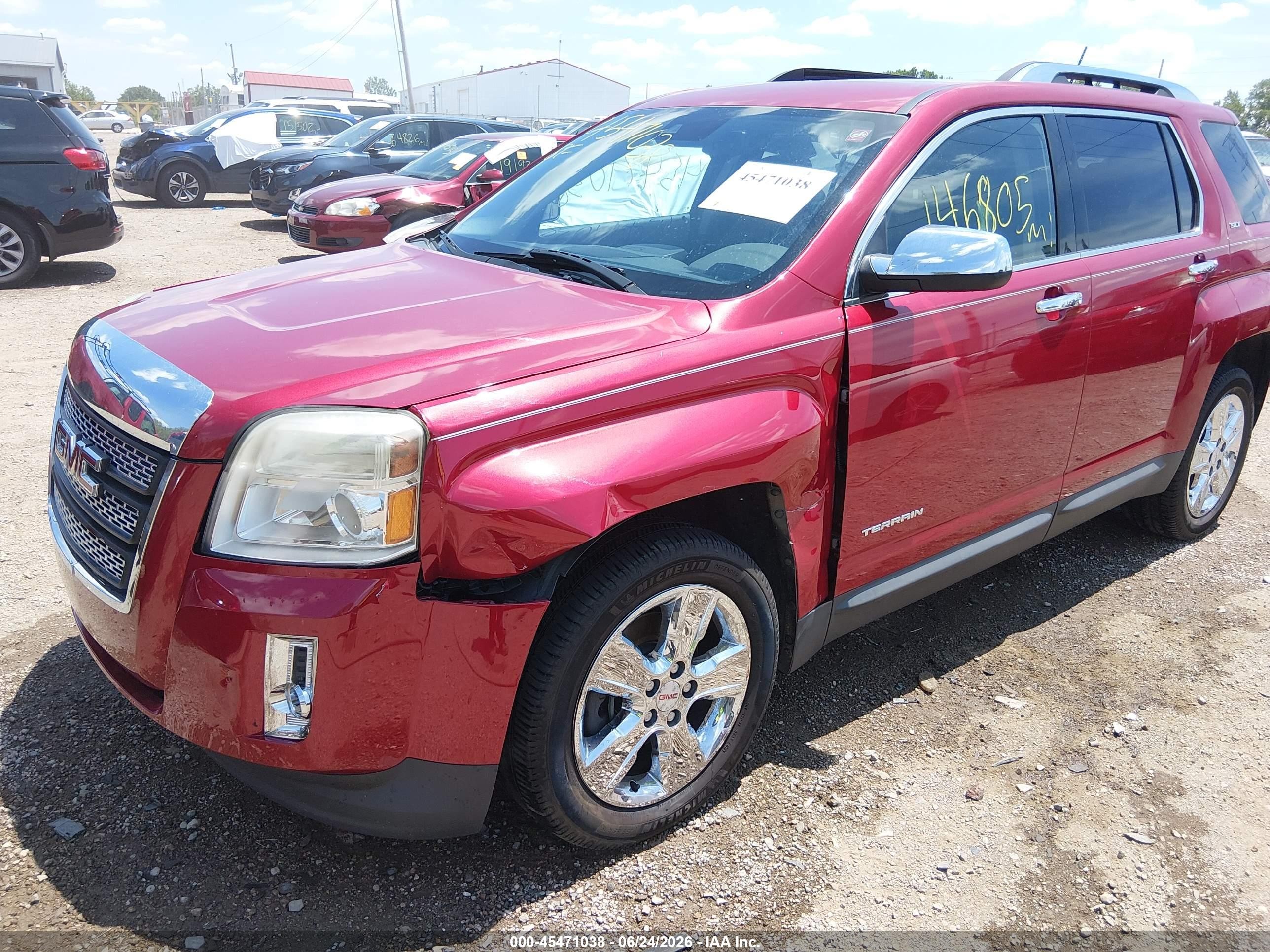 2014 Gmc Terrain Slt-2 Красный vin: 2GKALTEK3E6109143