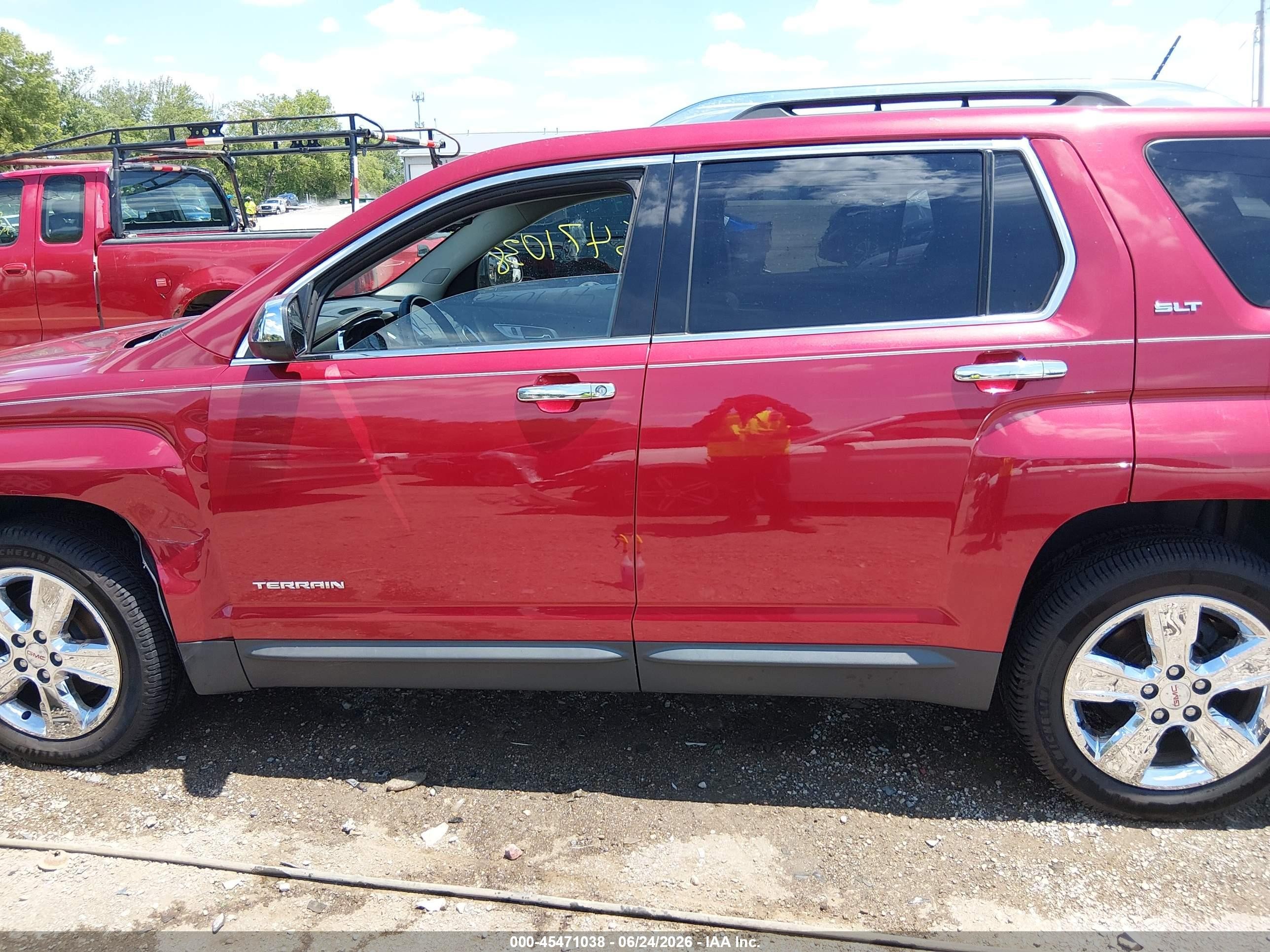 2014 Gmc Terrain Slt-2 Красный vin: 2GKALTEK3E6109143