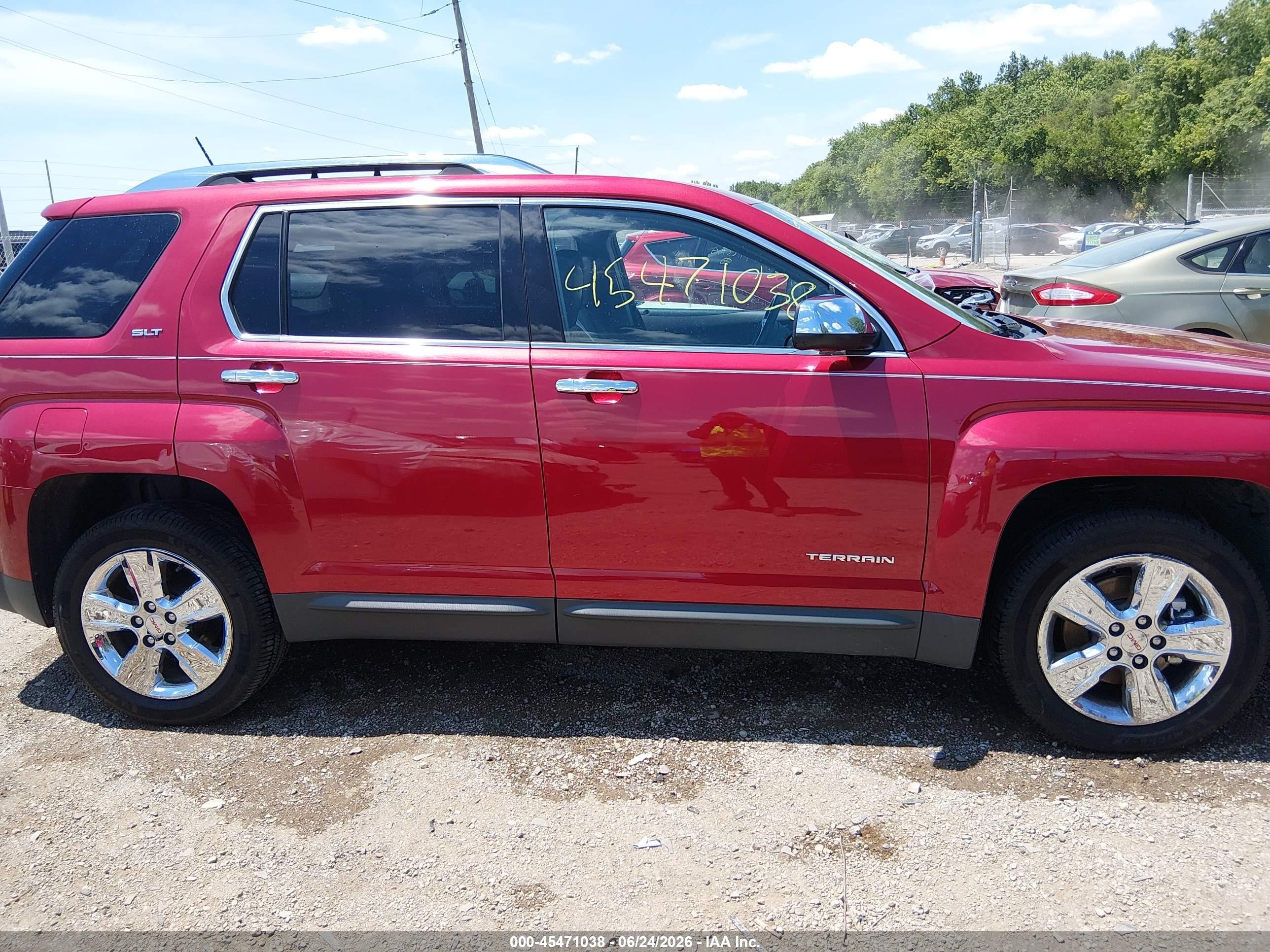 2014 Gmc Terrain Slt-2 Красный vin: 2GKALTEK3E6109143