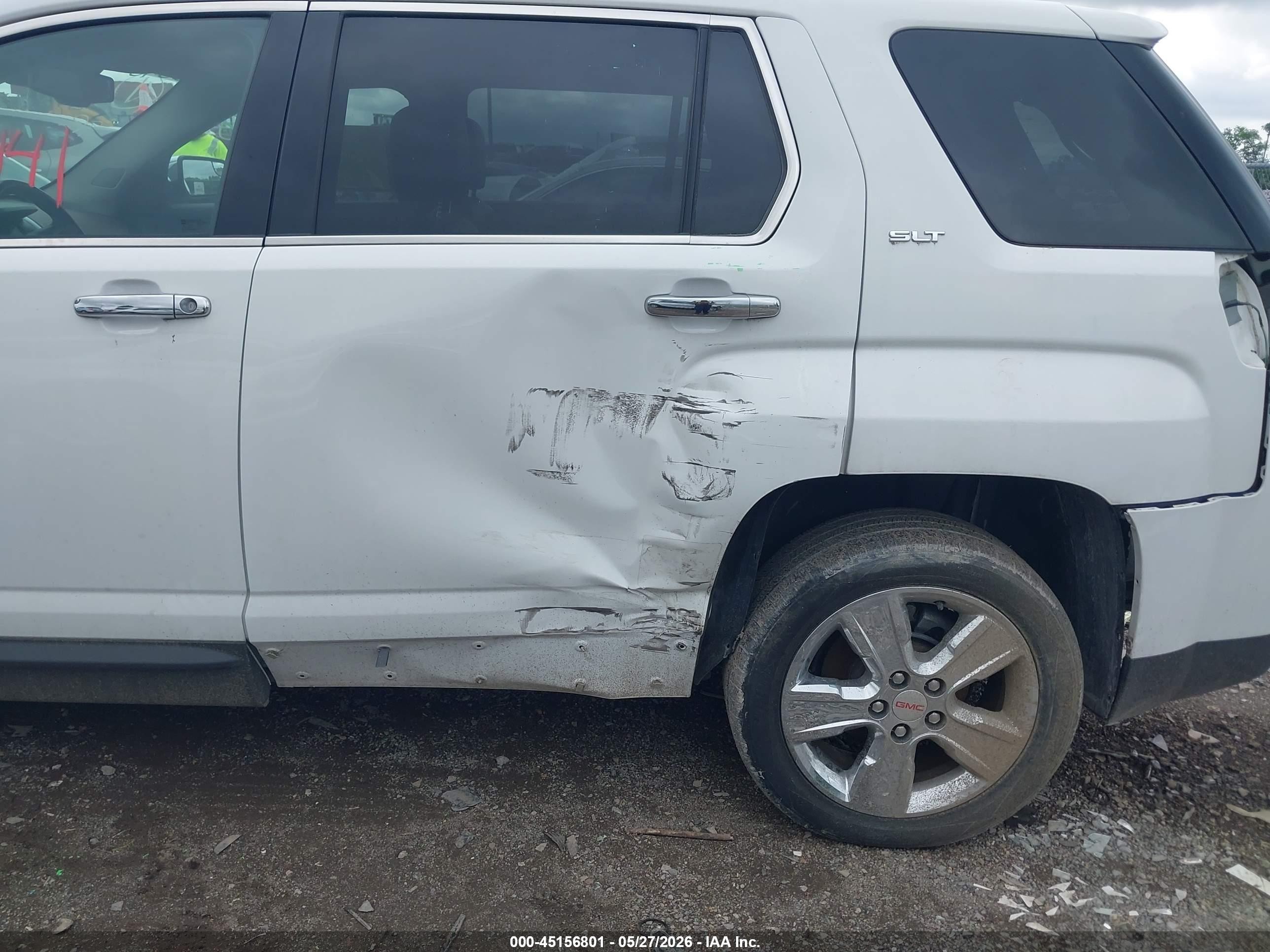 2014 Gmc Terrain Slt-2 White vin: 2GKALTEK3E6249371