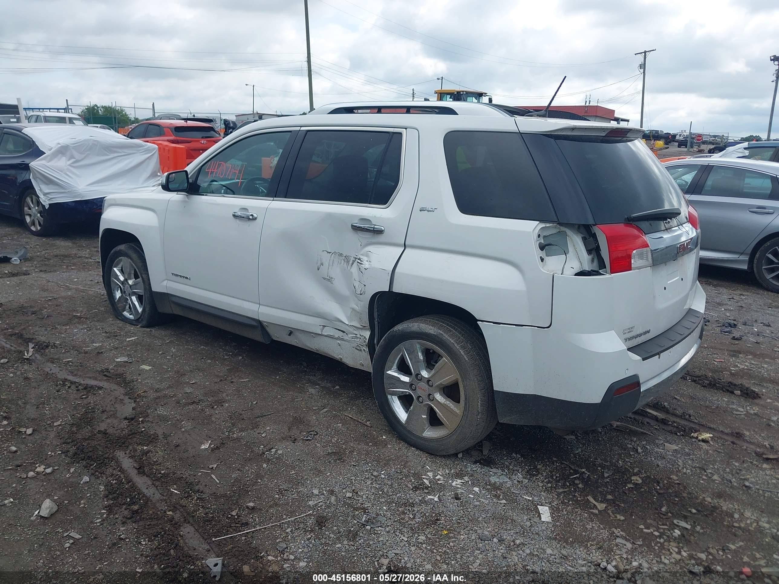 2014 Gmc Terrain Slt-2 White vin: 2GKALTEK3E6249371