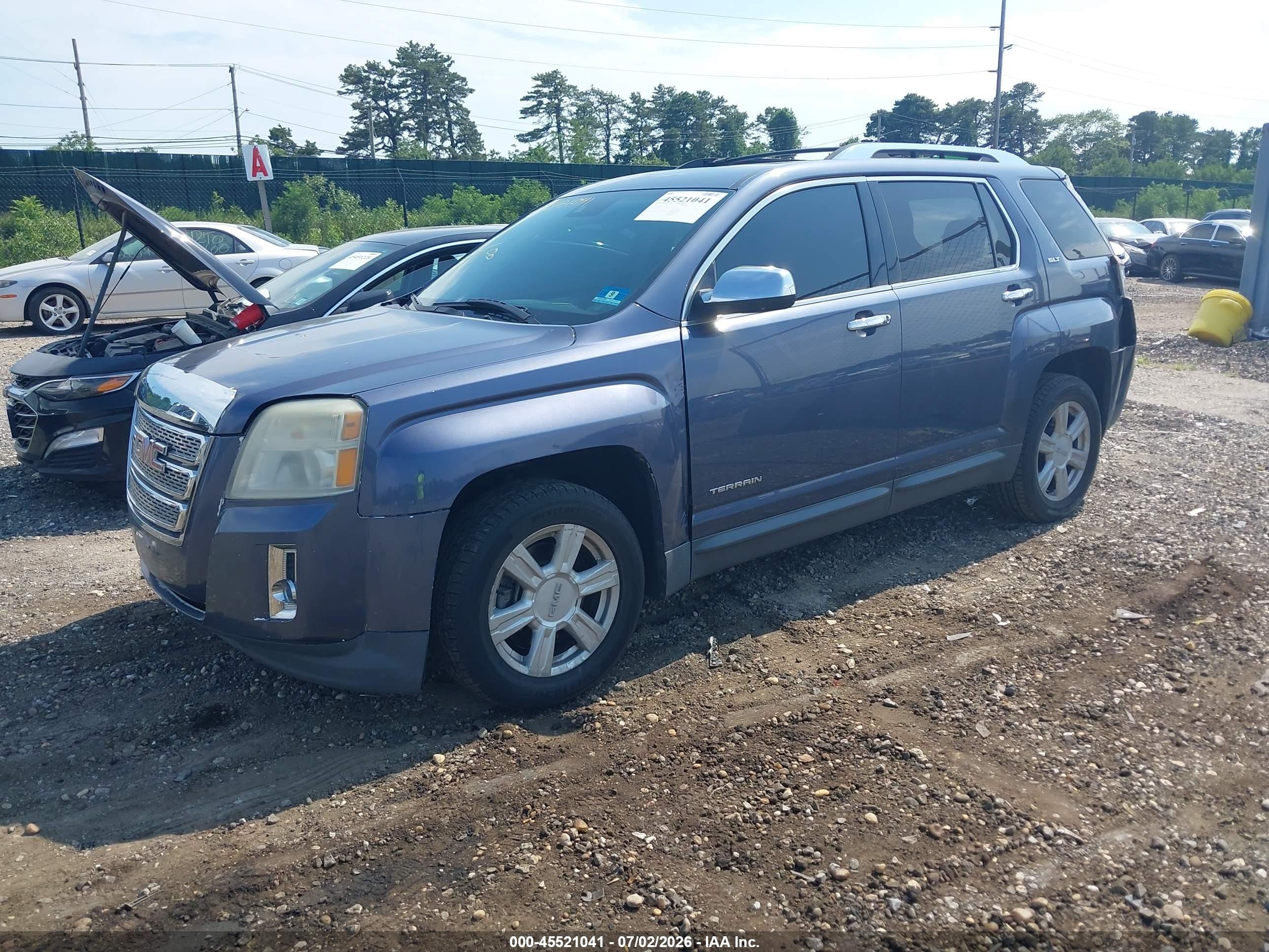 2014 Gmc Terrain Slt-2 Blue vin: 2GKALTEK3E6310749