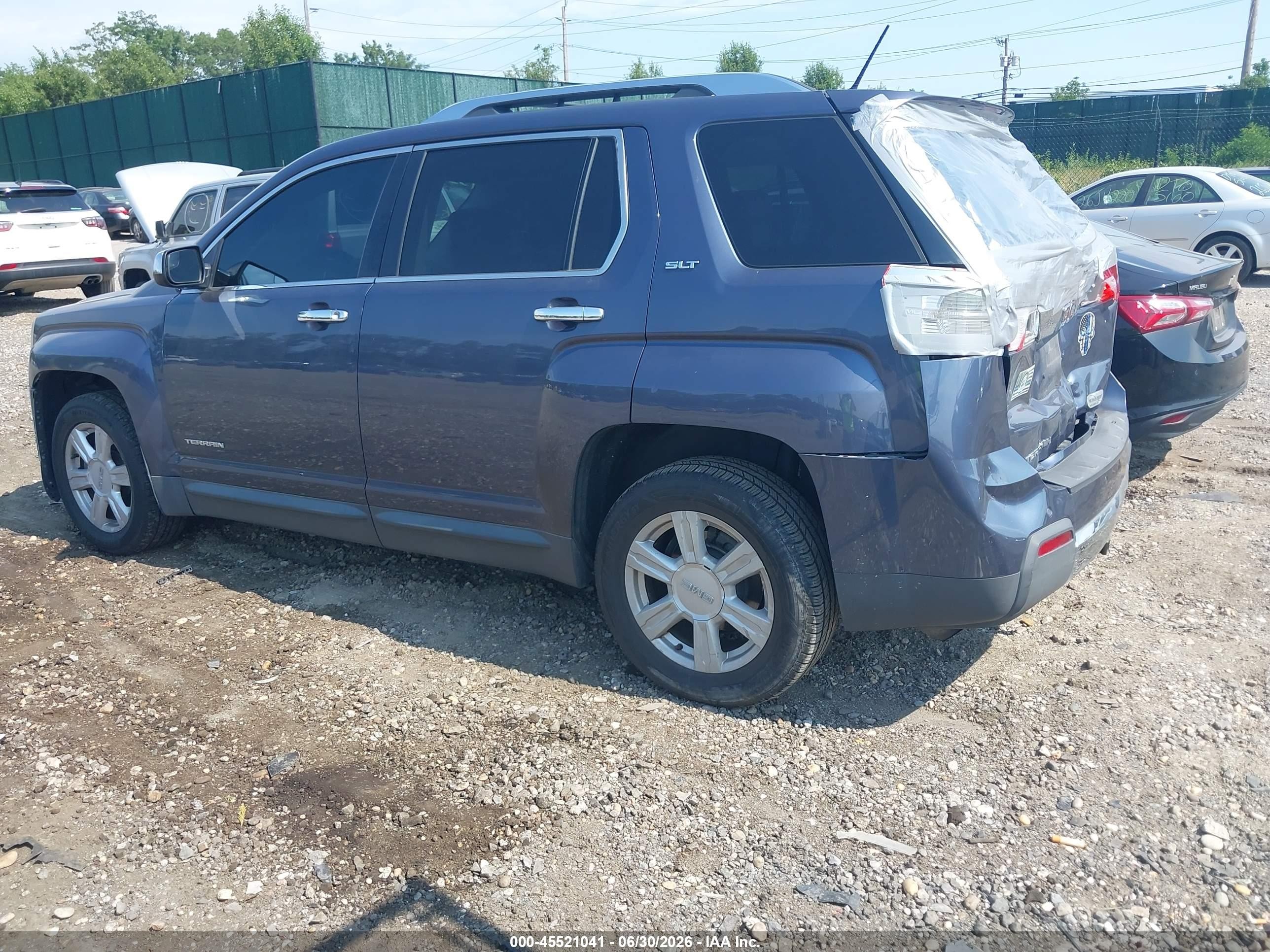 2014 Gmc Terrain Slt-2 Blue vin: 2GKALTEK3E6310749