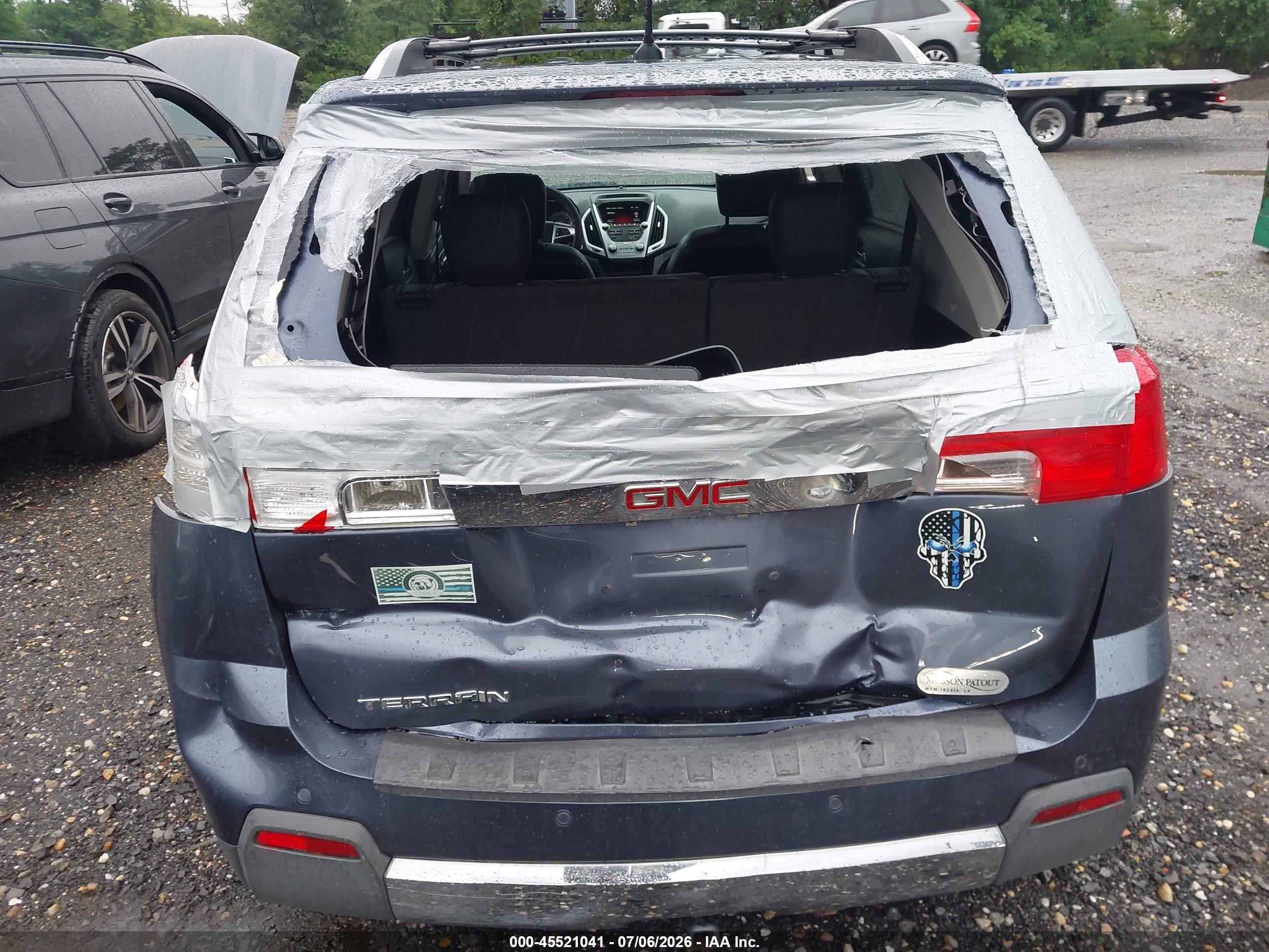 2014 Gmc Terrain Slt-2 Blue vin: 2GKALTEK3E6310749