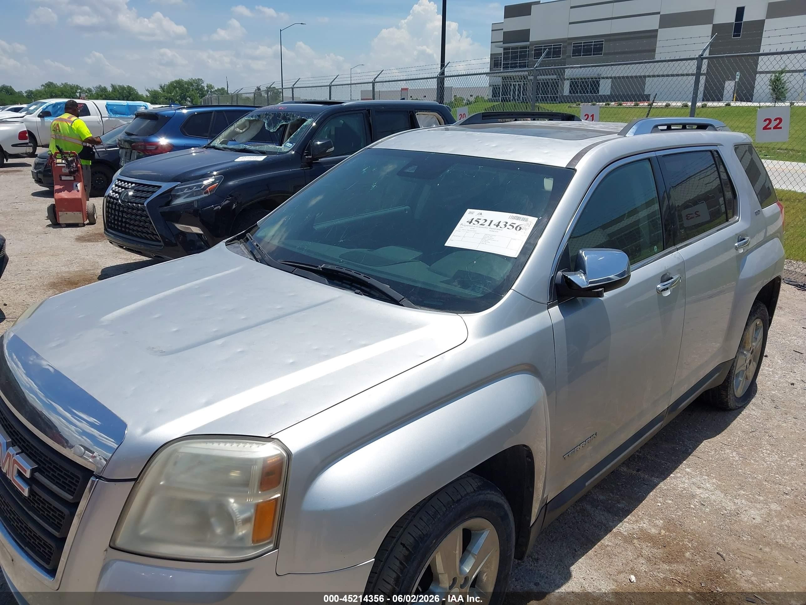 2015 Gmc Terrain Slt-2 Silver vin: 2GKALTEK3F6124047
