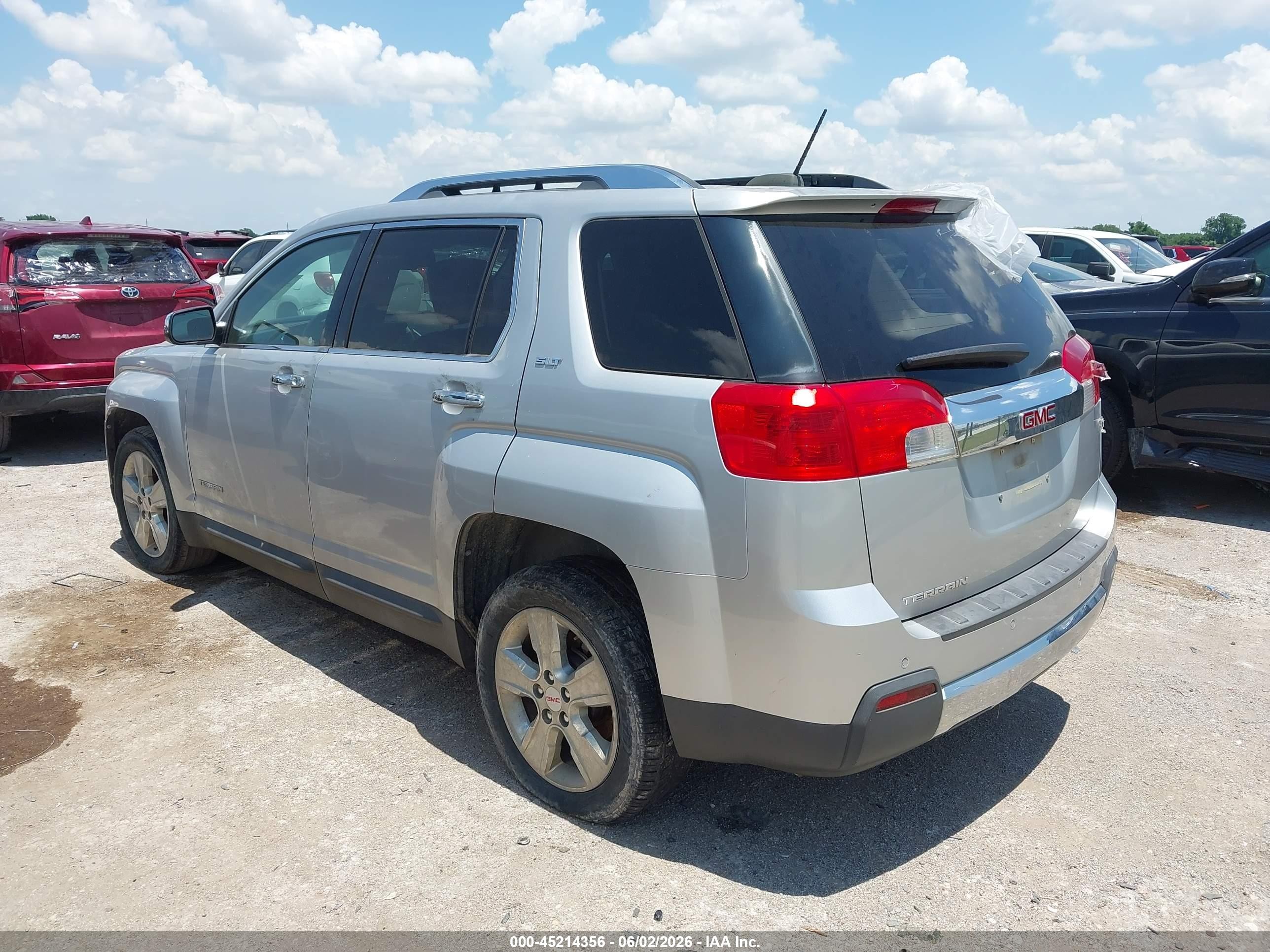 2015 Gmc Terrain Slt-2 Silver vin: 2GKALTEK3F6124047