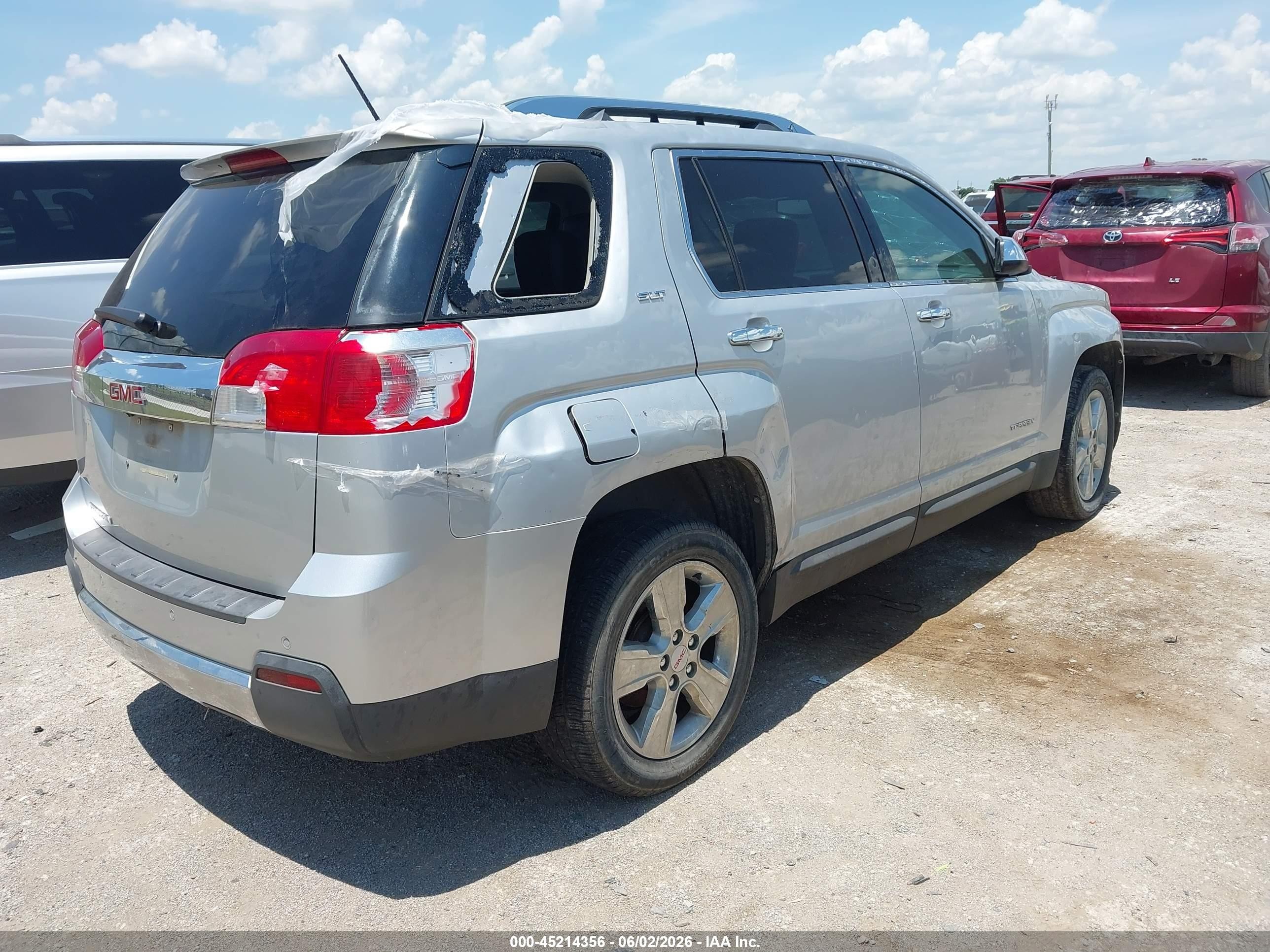 2015 Gmc Terrain Slt-2 Silver vin: 2GKALTEK3F6124047