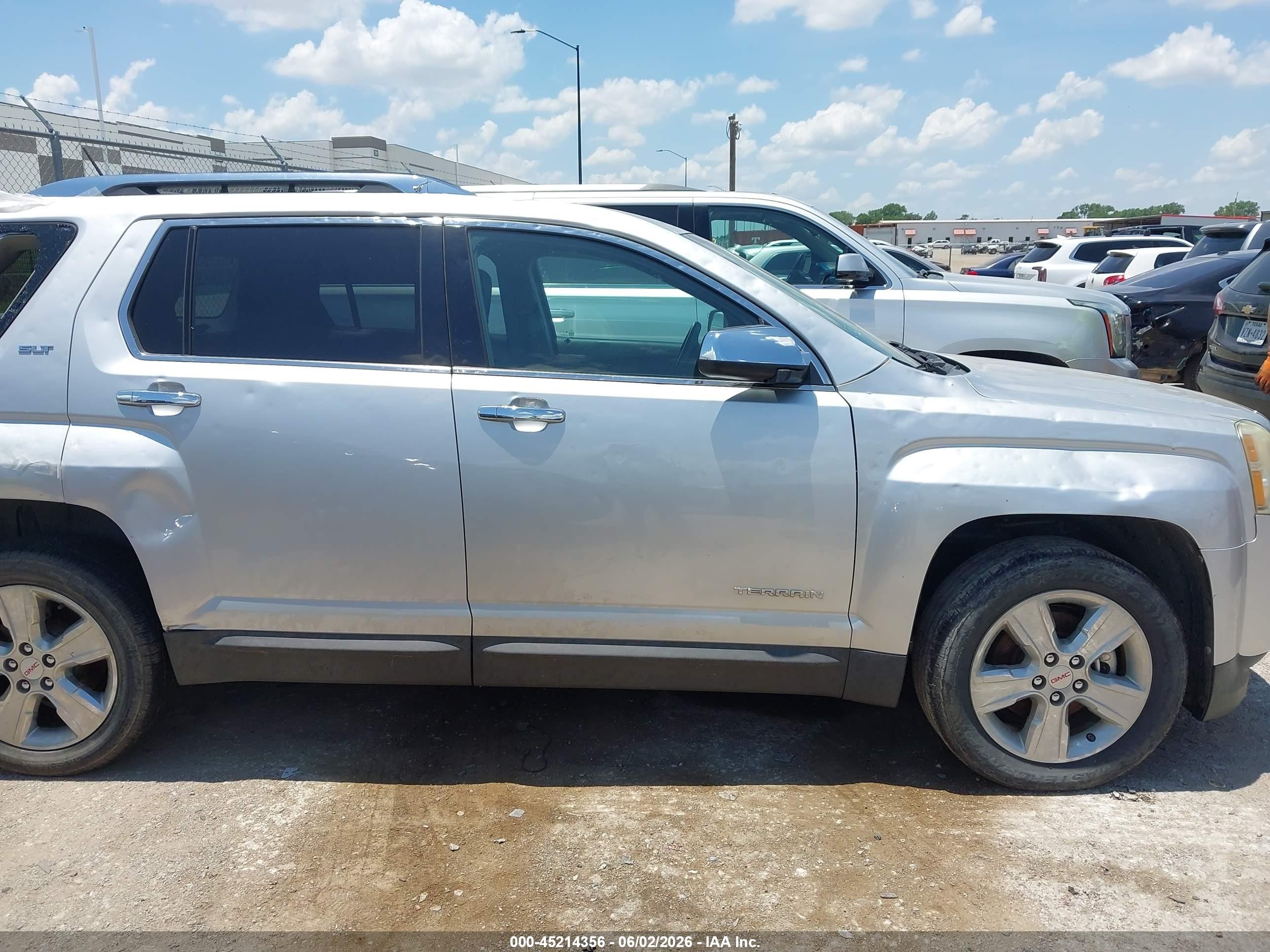 2015 Gmc Terrain Slt-2 Silver vin: 2GKALTEK3F6124047