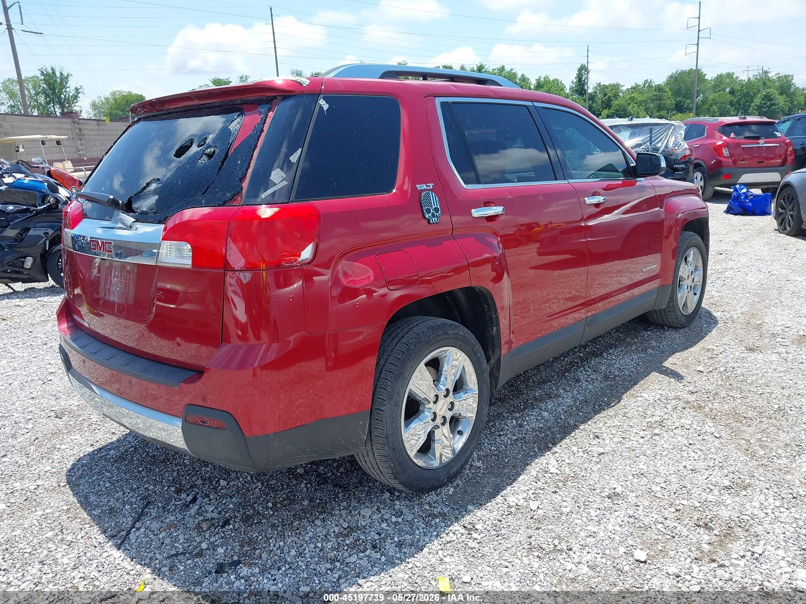 2014 Gmc Terrain Slt-2 Red vin: 2GKALTEK5E6236895