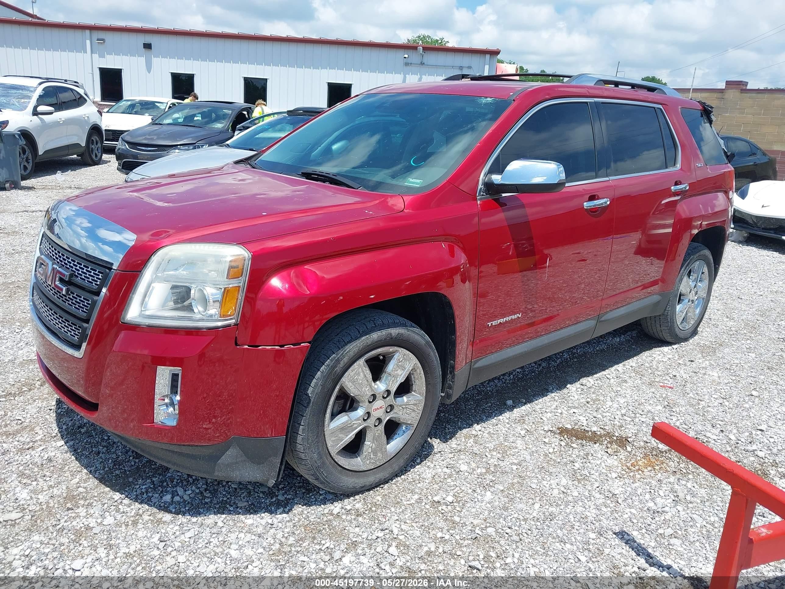 2014 Gmc Terrain Slt-2 Red vin: 2GKALTEK5E6236895
