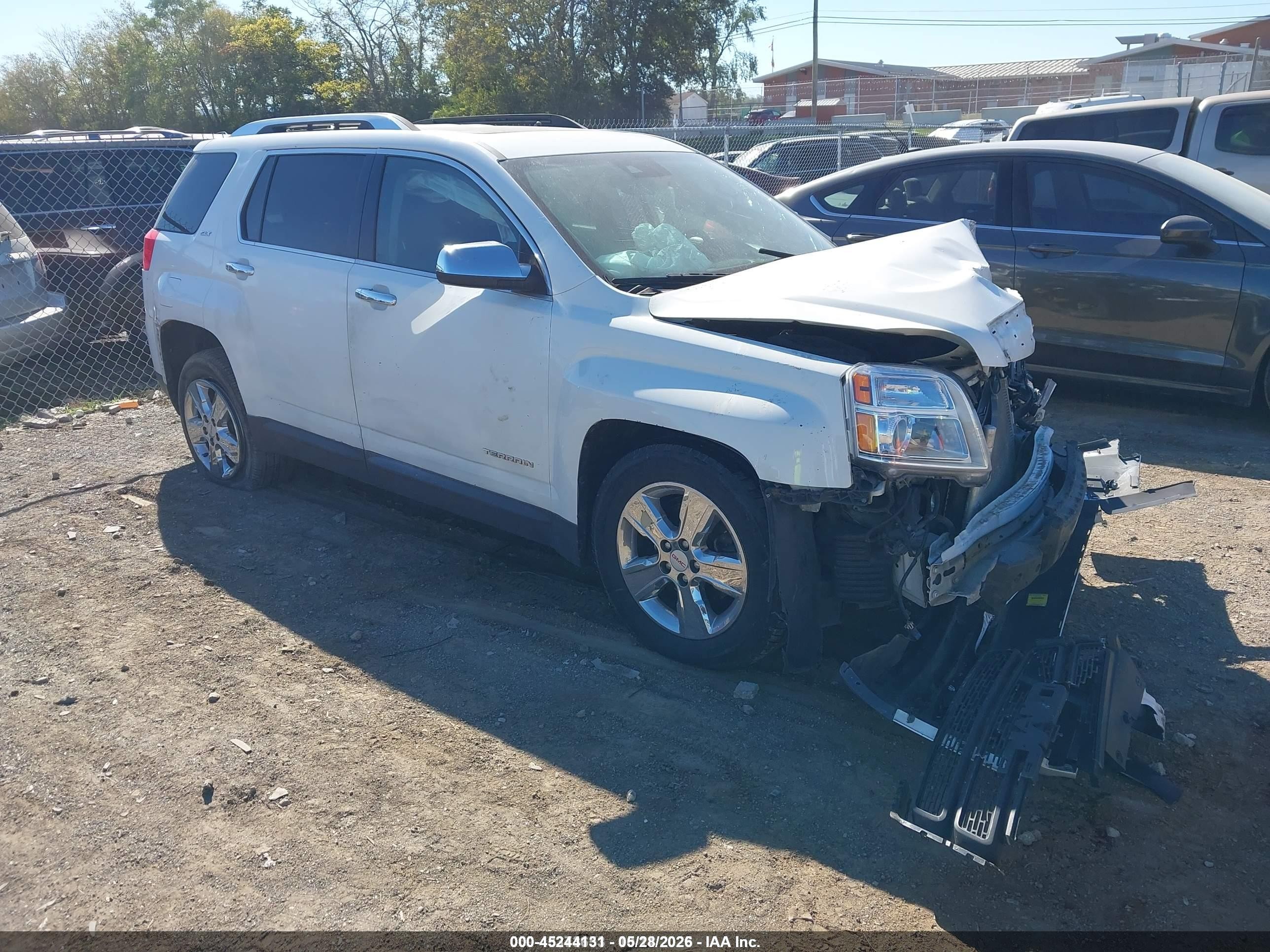2014 Gmc Terrain Slt-2 White vin: 2GKALTEK7E6108545